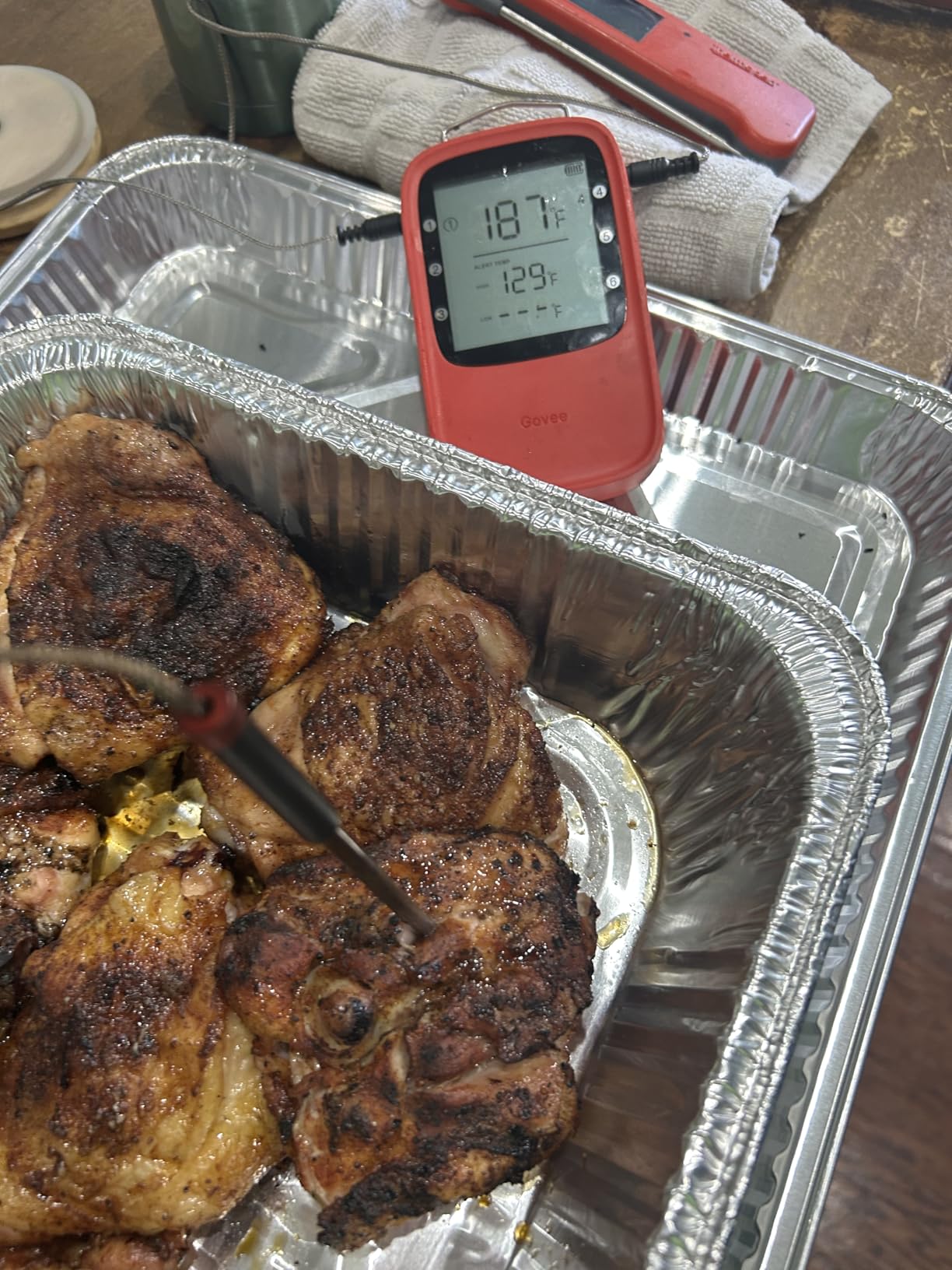 Govee Bluetooth Meat Thermometer Digital with Smart App Timer and Alerts, 2 Probes, 230ft Bluetooth Range, Smart LCD Backlight for Cooking Turkey, Beef, Fish customer photo 1
