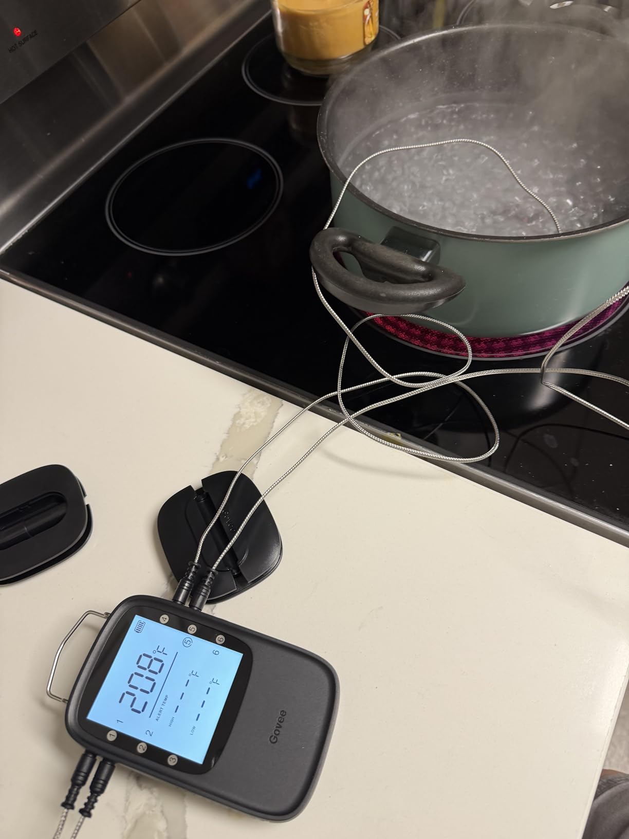 Govee Bluetooth Meat Thermometer Digital with Smart App Timer and Alerts, 2 Probes, 230ft Bluetooth Range, Smart LCD Backlight for Cooking Turkey, Beef, Fish customer photo 2