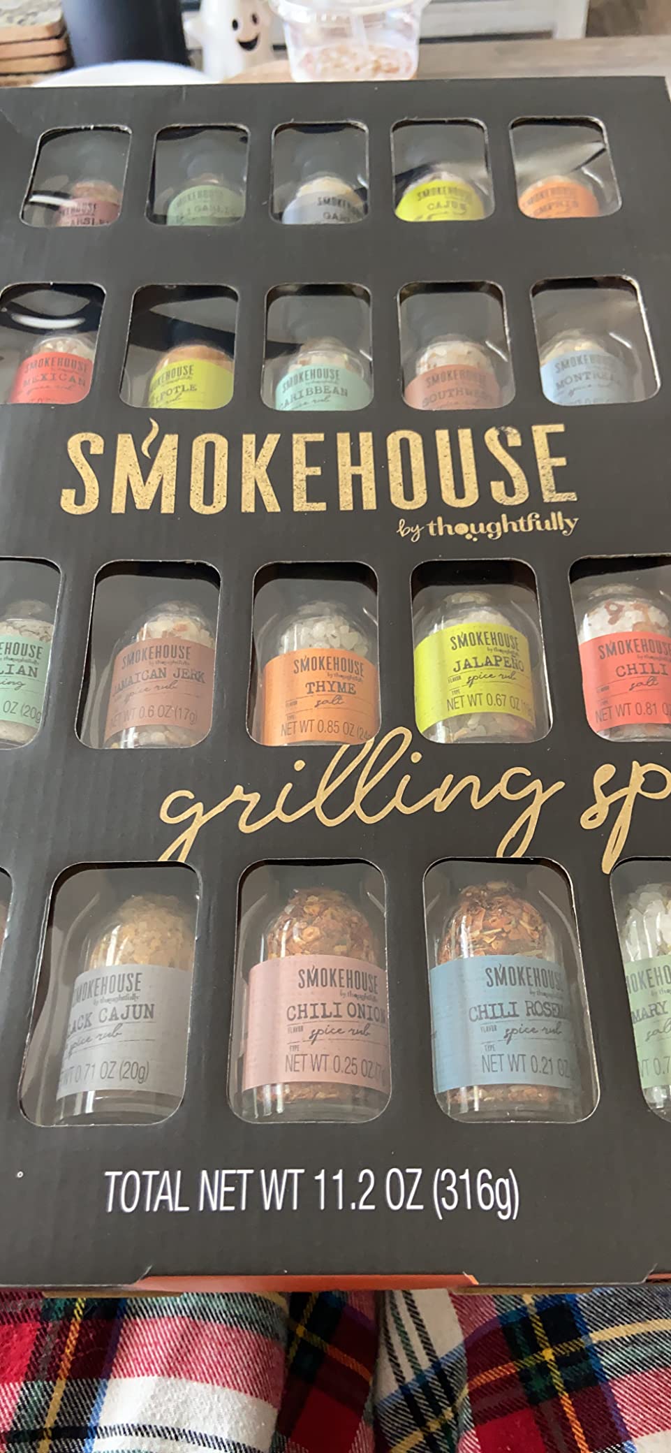 Grilling Spice Set Gift, 20 Mini BBQ Rubs & Seasonings Variety Pack, Grill Seasoning Sampler for BBQ, Smoker, Steak, Chicken Burgers, Smokehouse by Thoughtfully - Gift Set for Men, Dad, Father's Day customer photo 1