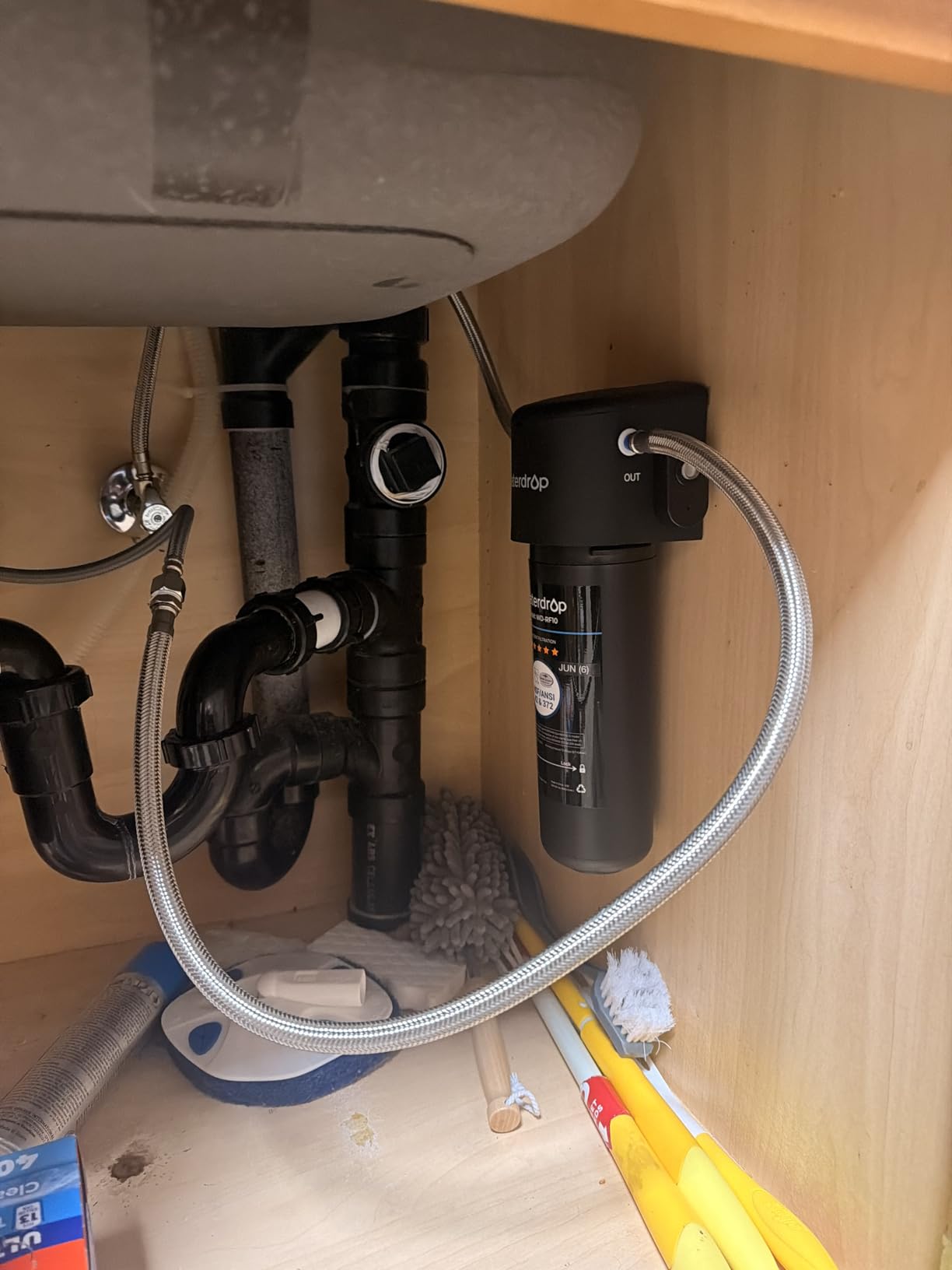 Waterdrop 10UA Under Sink Water Filter System, NSF/ANSI 42 Certified 1 Year | Reduces PFAS, PFOA/PFOS, Lead, Chlorine, Bad Taste & Odor, Under Counter Water Filter Connects Directly to Your Faucet customer photo 1