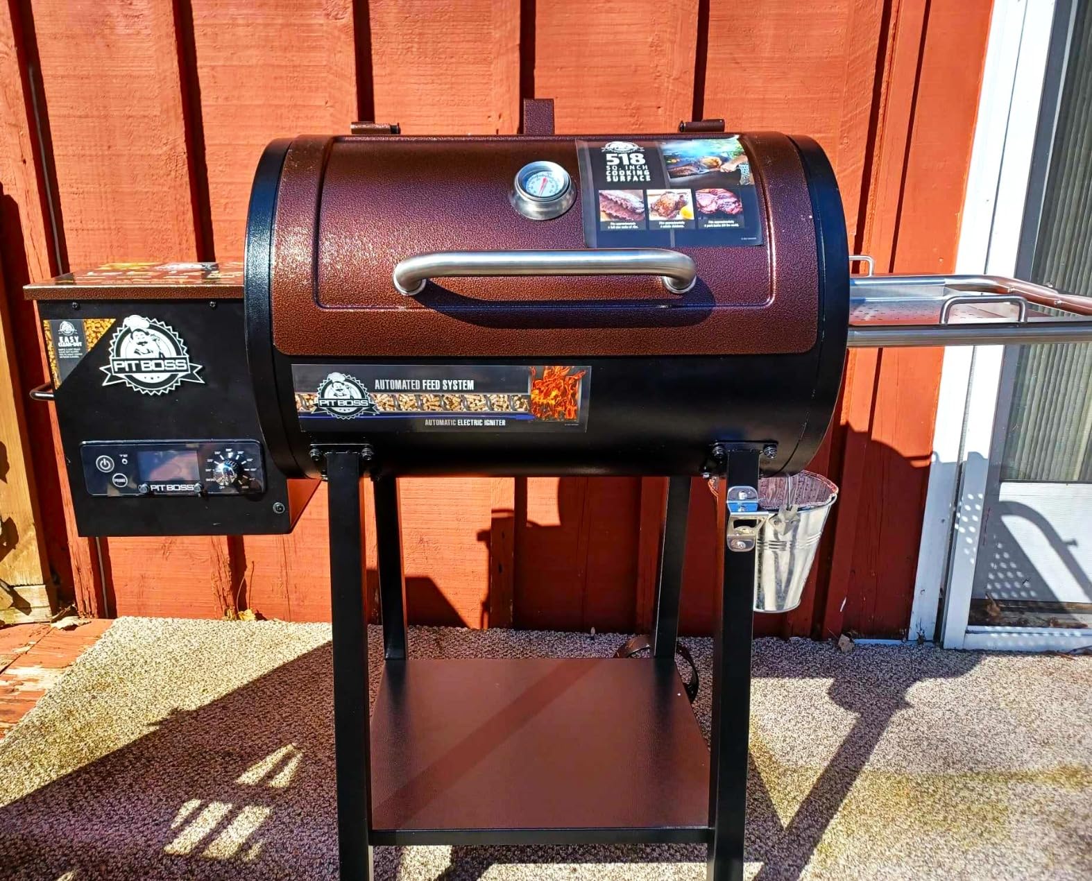 Pit Boss 440 Mahogany Series Wood Pellet Grill & Smoker with Flame Broiler and LED Digital Controller, 518-Sq. In. Cooking Space customer photo 1