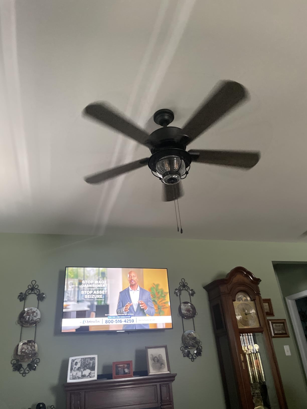 Harbor Breeze Merrimack II 52-in Matte Bronze LED Indoor/Outdoor Ceiling Fan with Light Kit (5-Blade) customer photo 1