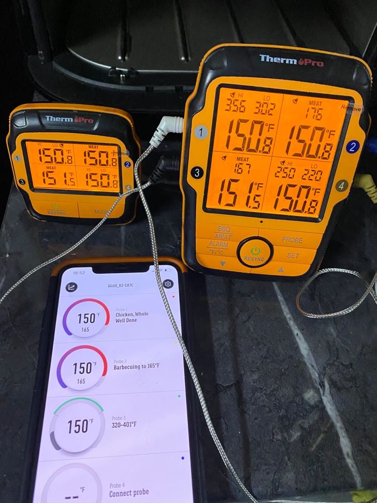 TempPro TempSync 500FT Wireless Meat Thermometer for Grilling and Smoking | RF Technology, 2 Probes, Alarms, Large Backlit Display, Smoker BBQ Kitchen Food Thermometer for Meat Turkey Cooking Gift customer photo 1
