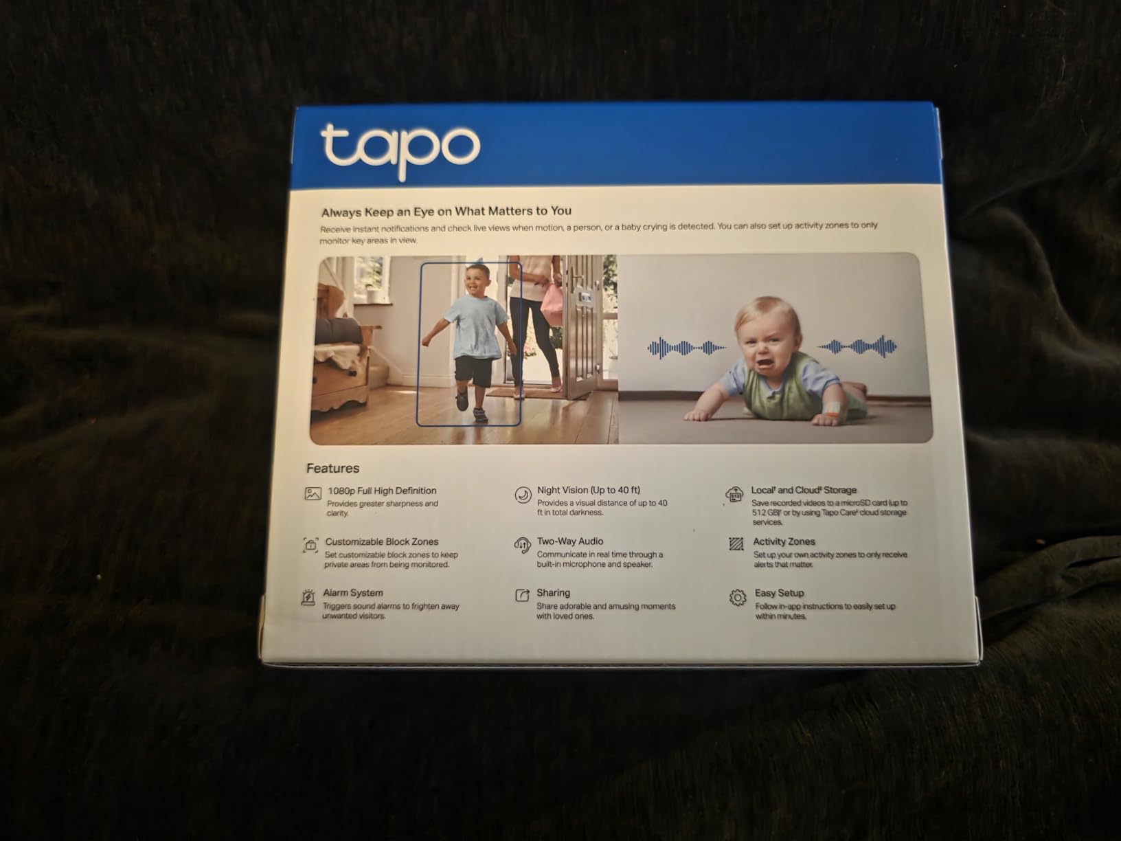 TP-Link Tapo 1080P Indoor Security Camera for Baby Monitor, Dog Camera w/Motion Detection, 2-Way Audio Siren, Night Vision, Cloud & SD Card Storage, Works w/Alexa & Google Home (Tapo C100) customer photo 2
