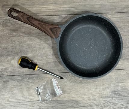 SENSARTE Nonstick Frying Pan Skillet, Swiss Granite Coating Omelette Pan, Healthy Stone Cookware Chef's Pan, PFOA Free (9.5 Inch) customer photo 1