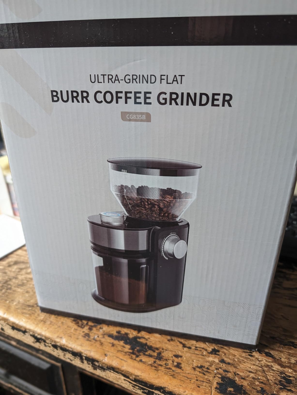 SHARDOR Electric Burr Coffee Grinder 2.0, Automatic Coffee Bean Grinder for Home Use, Adjustable Burr Mill with 16 Precise Settings for Espresso & French Press, Glossy Black customer photo 2