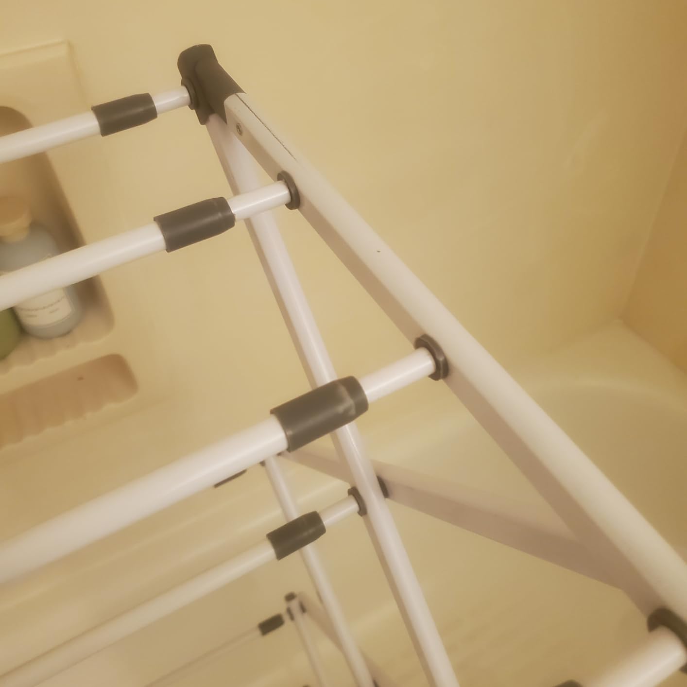 BLACK+DECKER 3 Tier Expandable Collapsing Foldable Laundry Rack for Air Drying Clothing, Space Saving Heavy Duty Lightweight Metal Drying Rack(Silver) customer photo 2