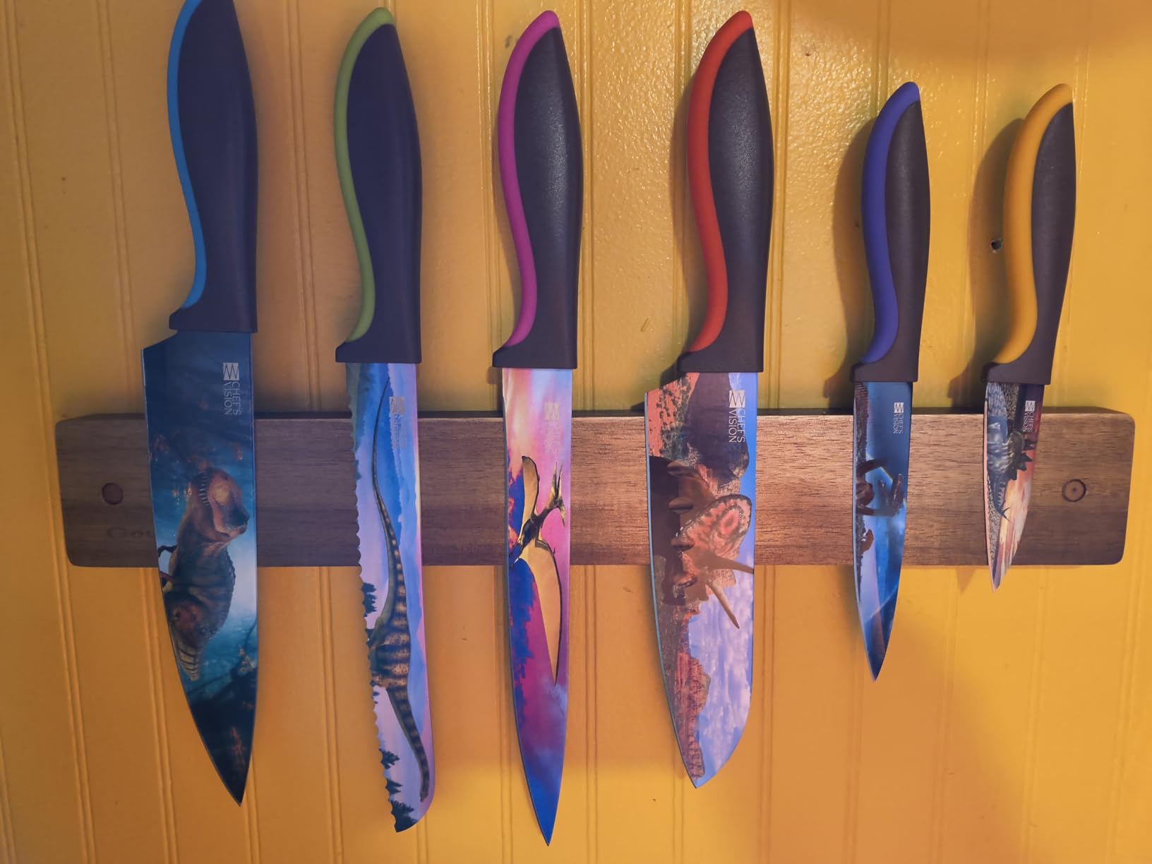 CHEF'S VISION Masterpiece Knife Set, 6-Piece Stainless Steel Kitchen Knives | Colorful Knife Set with Artistic Designs-A Beautiful, Unique Kitchen Gift for Artists, Art Lovers, Women, Cooks and Bakers customer photo 1