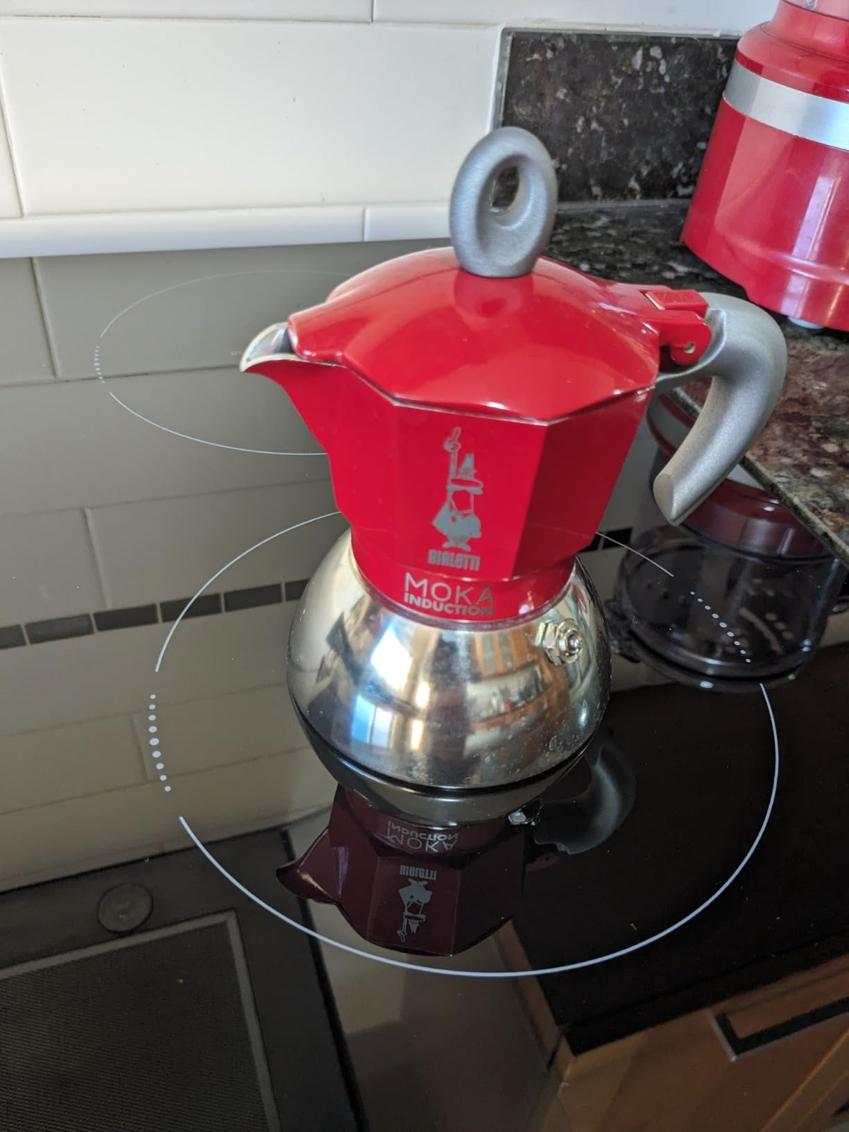 Bialetti - Moka Induction, Moka Pot, Suitable for all Types of Hobs, 6 Cups Espresso (9.4 Oz Espresso), 280 ml, Black customer photo 2