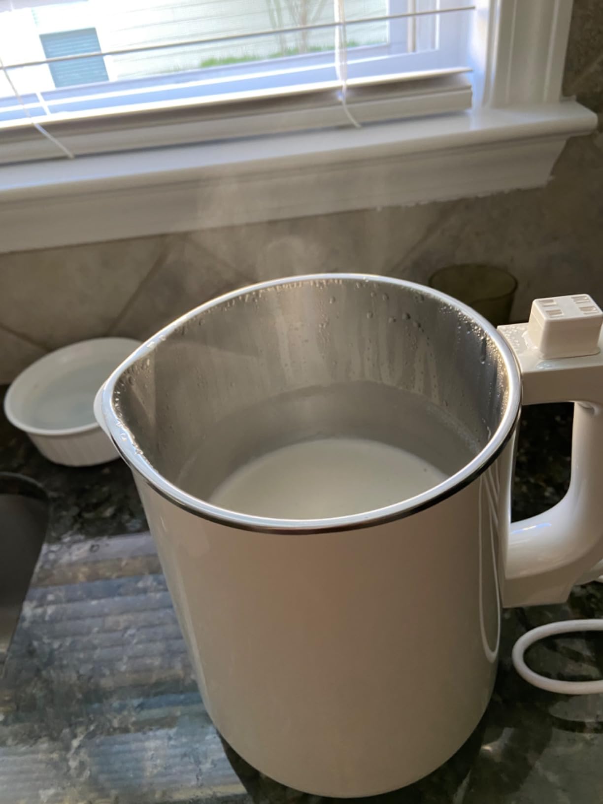 SoyaJoy G5 8in1 Milk Maker | Soy Milk, soaked or dry beans, Almond milk, quinoa milk, Nut Milk, Oat Milk, Cashew Milk | + Soups, Porridges, hot cocoa | Self-Cleaning | Raw Milk Program customer photo 1