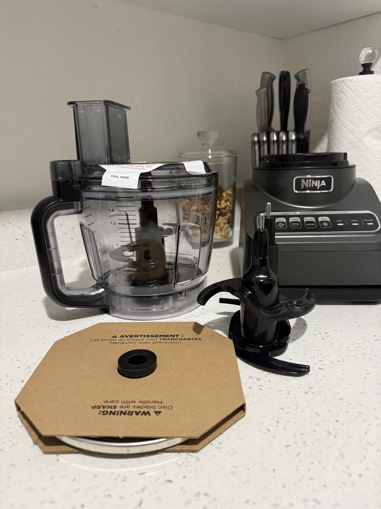 Ninja Food Processor, Professional Plus, 1000 Peak Watts, 4 Functions for Chopping, Slicing, Purees & Dough with 9-Cup Processor Bowl, 3 Blades, Food Chute & Pusher, Grey, BN601 customer photo 2