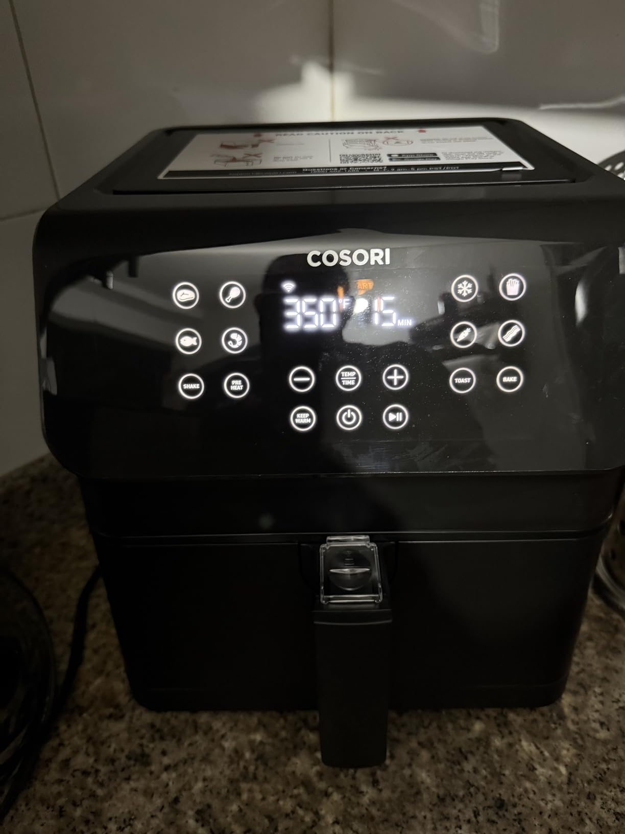 COSORI Air Fryer Pro Smart 5.8QT, Roast, Bake, 3-Way Control, 12-IN-1 Customizable Functions, Online Recipes, Detachable Basket, Works with Alexa & Google Assistant customer photo 2