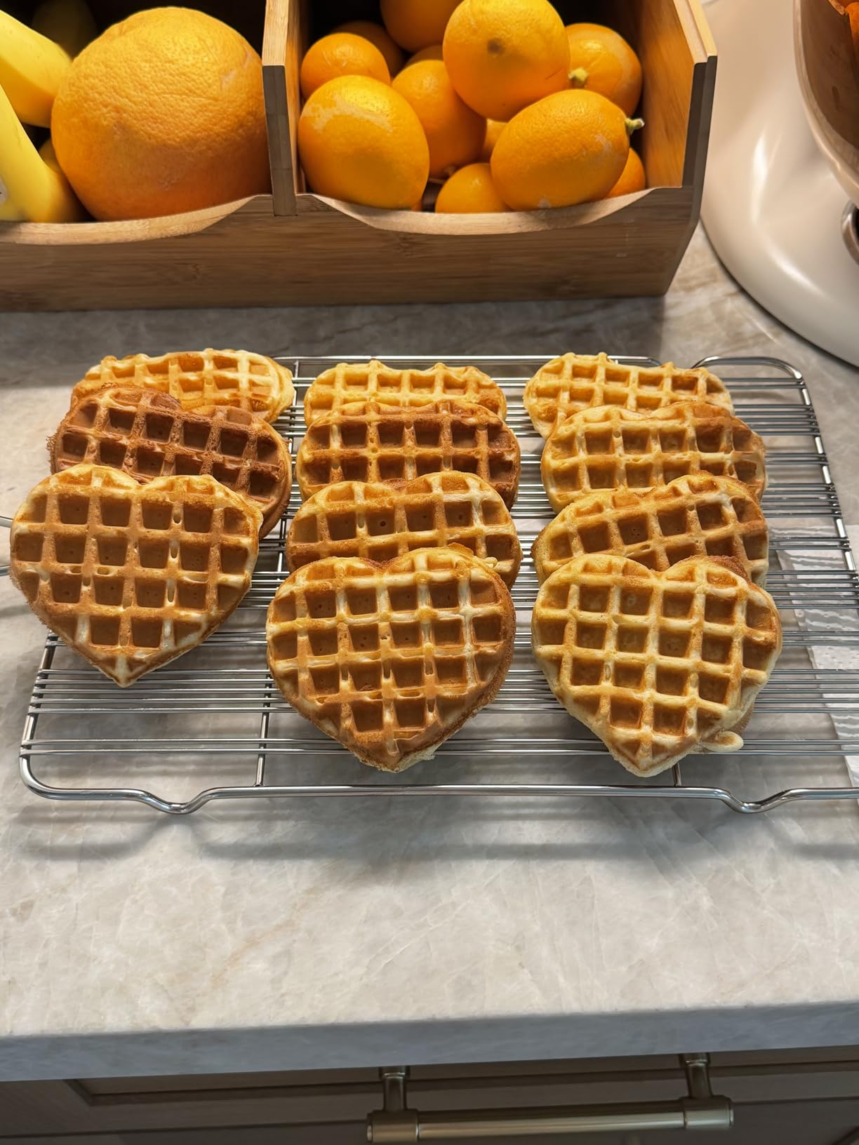 Dash Heart Mini Waffle Maker, 4-Inch Nonstick Surface, Red Heart Print customer photo 2
