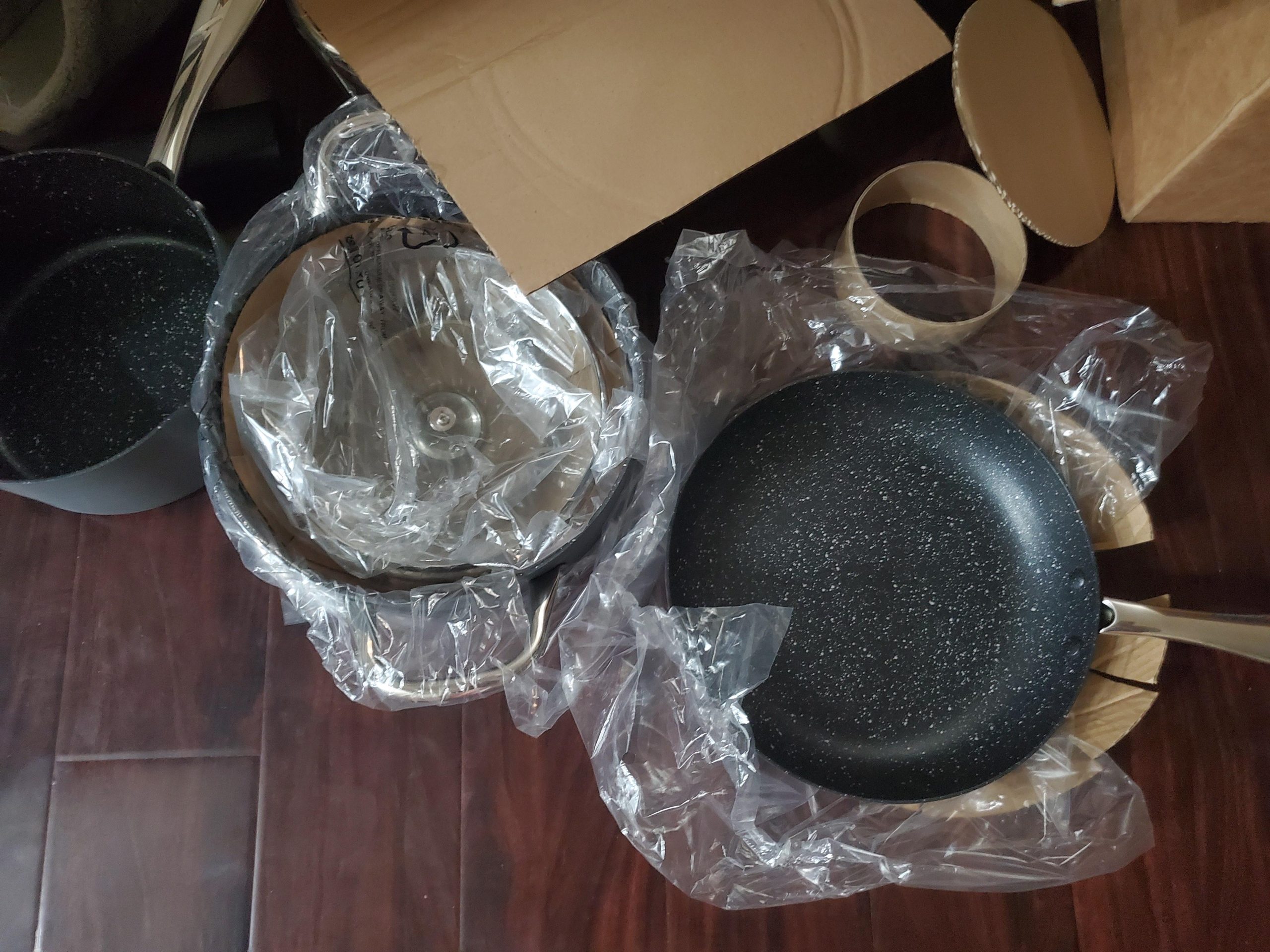 MICHELANGELO Hard Anodized Cookware Set - 10 Pcs Non Stick Pots and Pans Set with Steamer Insert customer photo 2