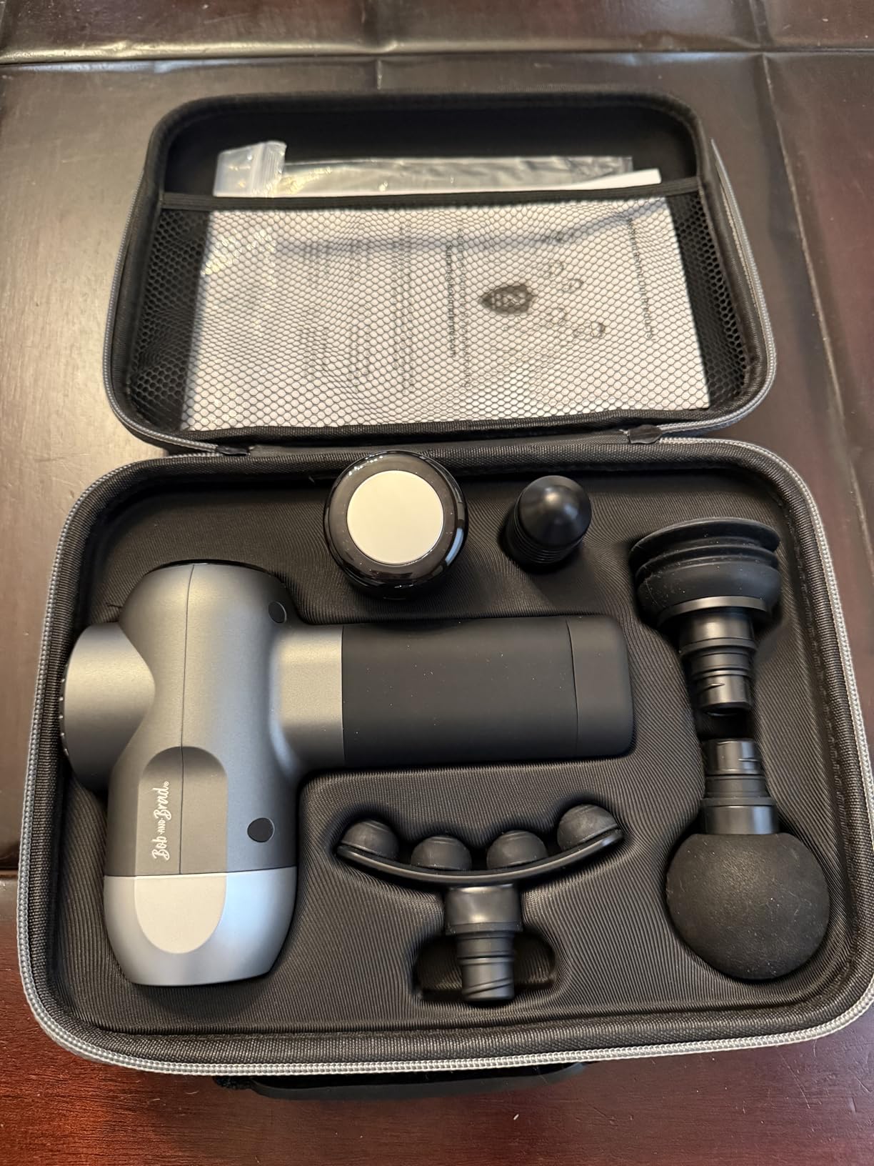 C2 Massage Gun, FSA Eligible & HSA Approved Deep Tissue Percussion Massager Gun, Muscle Massager with 5 Speeds and 5 Heads, Electric Back Massagers for Professional Athletes Home Gym customer photo 1