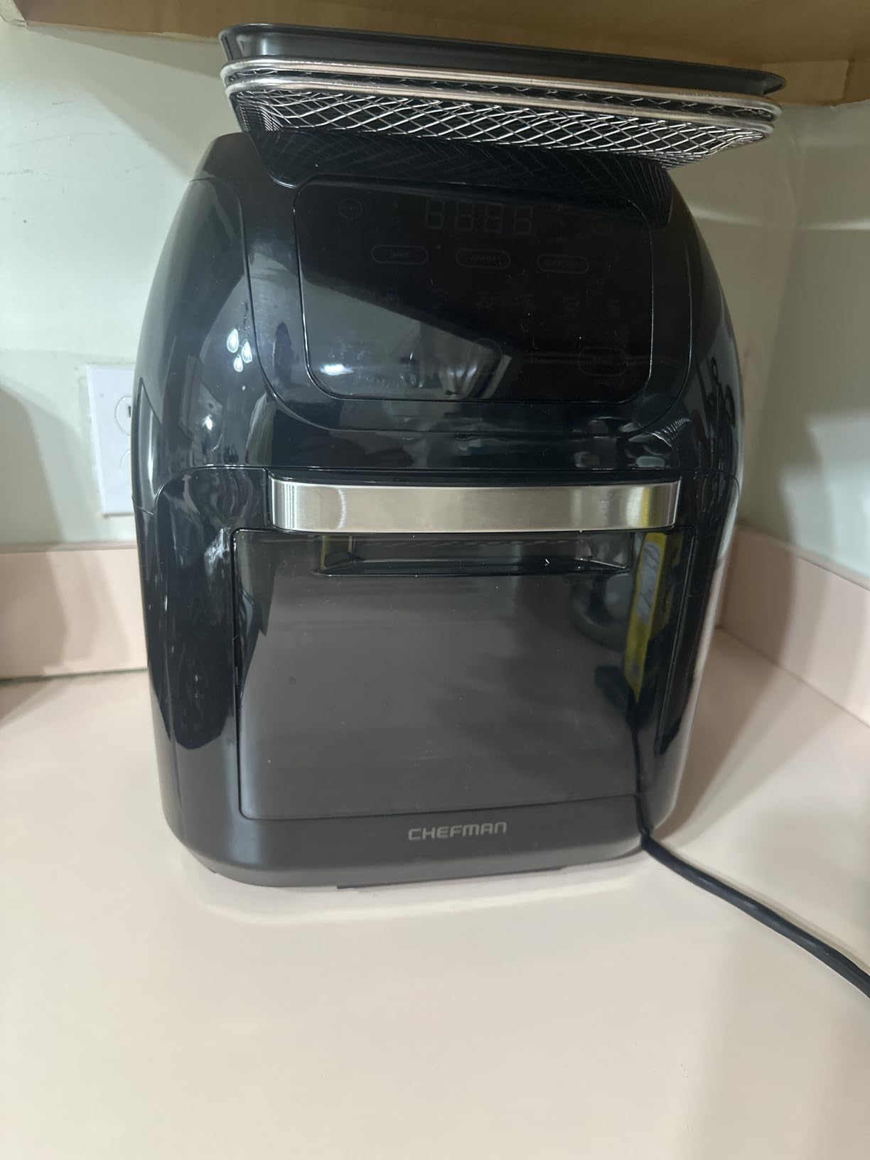 CHEFMAN Multifunctional Digital Air Fryer+ Rotisserie, Dehydrator, Convection Oven, 17 Touch Screen Presets Fry, Roast, Dehydrate, Bake, XL 10L Family Size customer photo 2