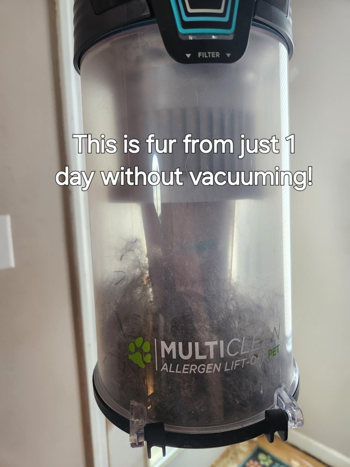 Bissell MultiClean Allergen Lift-Off Pet Vacuum, HEPA, Tangle-Free, 2998 | Detachable canister for stairs & upholstery; HEPA sealed system traps allergens; lift-off design customer photo 2