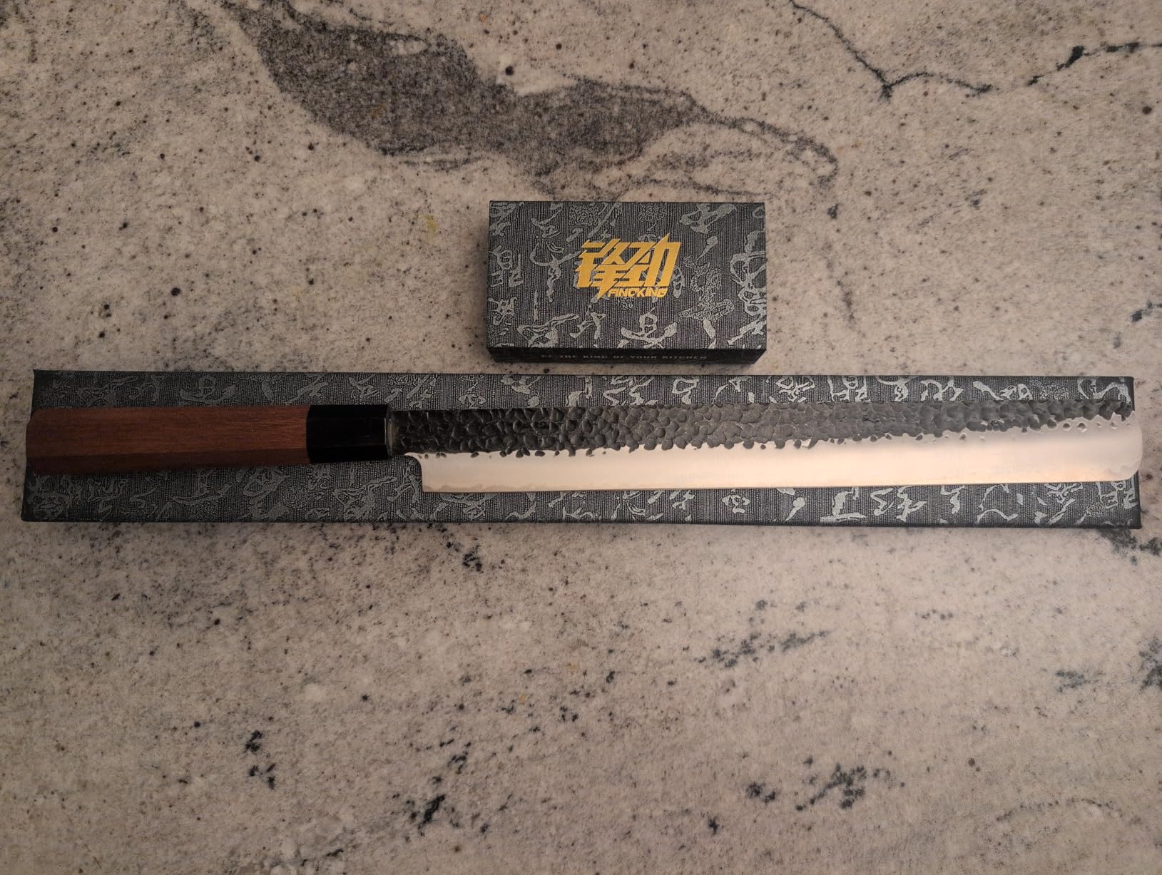 Brisket Slicing Knife 12 Inch, Carving Knife for Meat, BBQ, Roasts, Turkey and Ham, High Carbon Steel Blade, African Rosewood Octagonal Handle, Dynasty Series customer photo 1