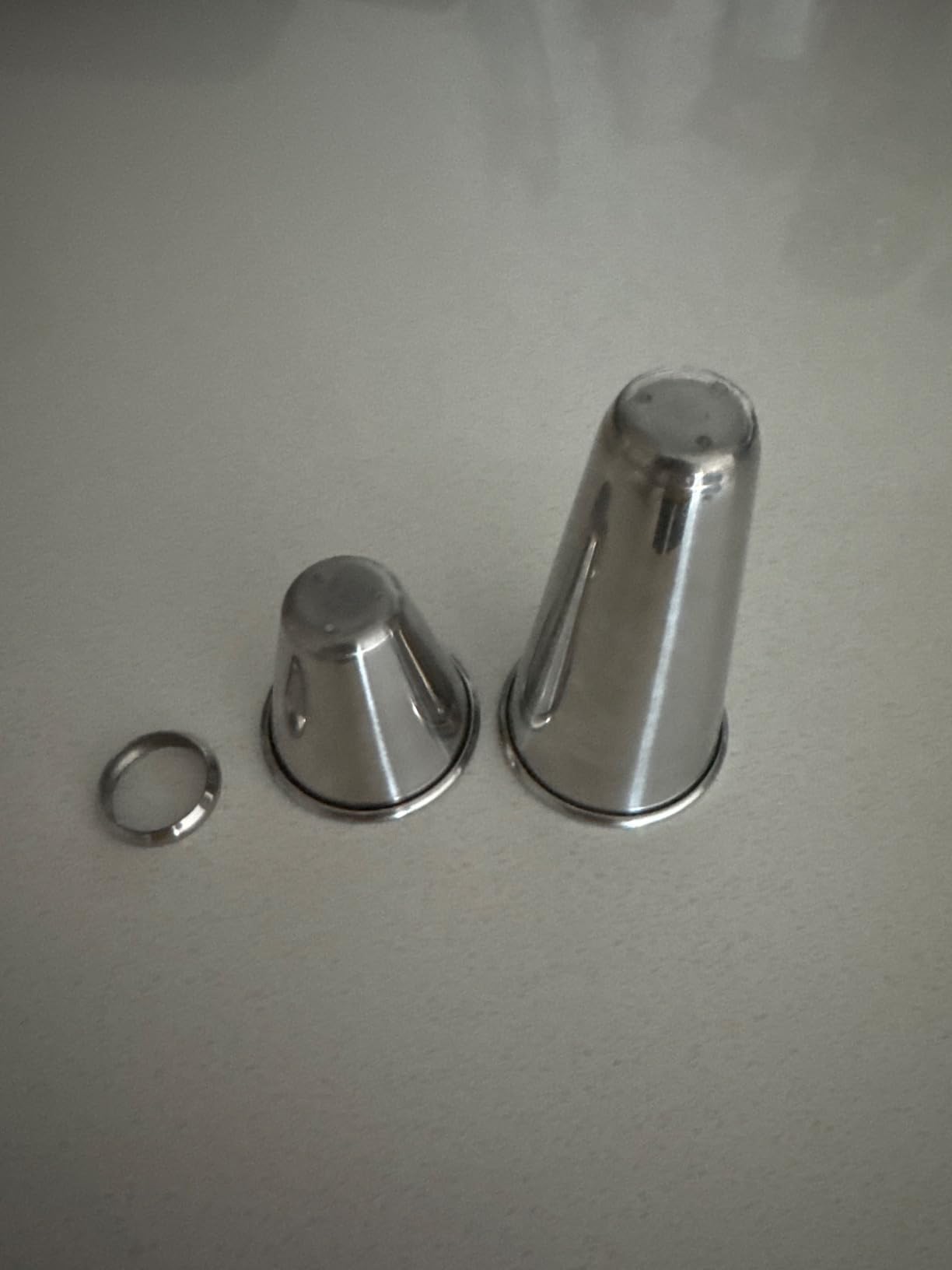 Professional Cocktail Shaker Set Bartending Kit: Weighted Boston Shaker Tins, Hawthorne Strainer and Japanese Jigger customer photo 1