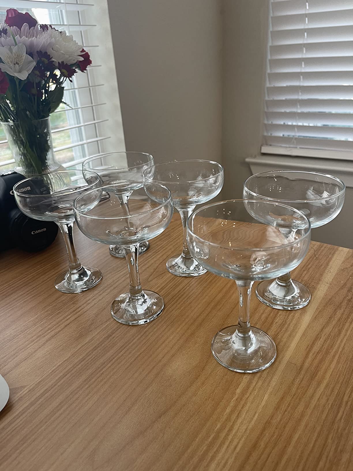 LAV Small Champagne Coupe Cocktail Glasses Set of 4 - Margarita, Martini, Wine, Cute Vintage Glassware - 7.9 oz - Elegant Classy Birthday, Bachelorette Party Gift, Bride, Champagne Tower, Home, Bar customer photo 1
