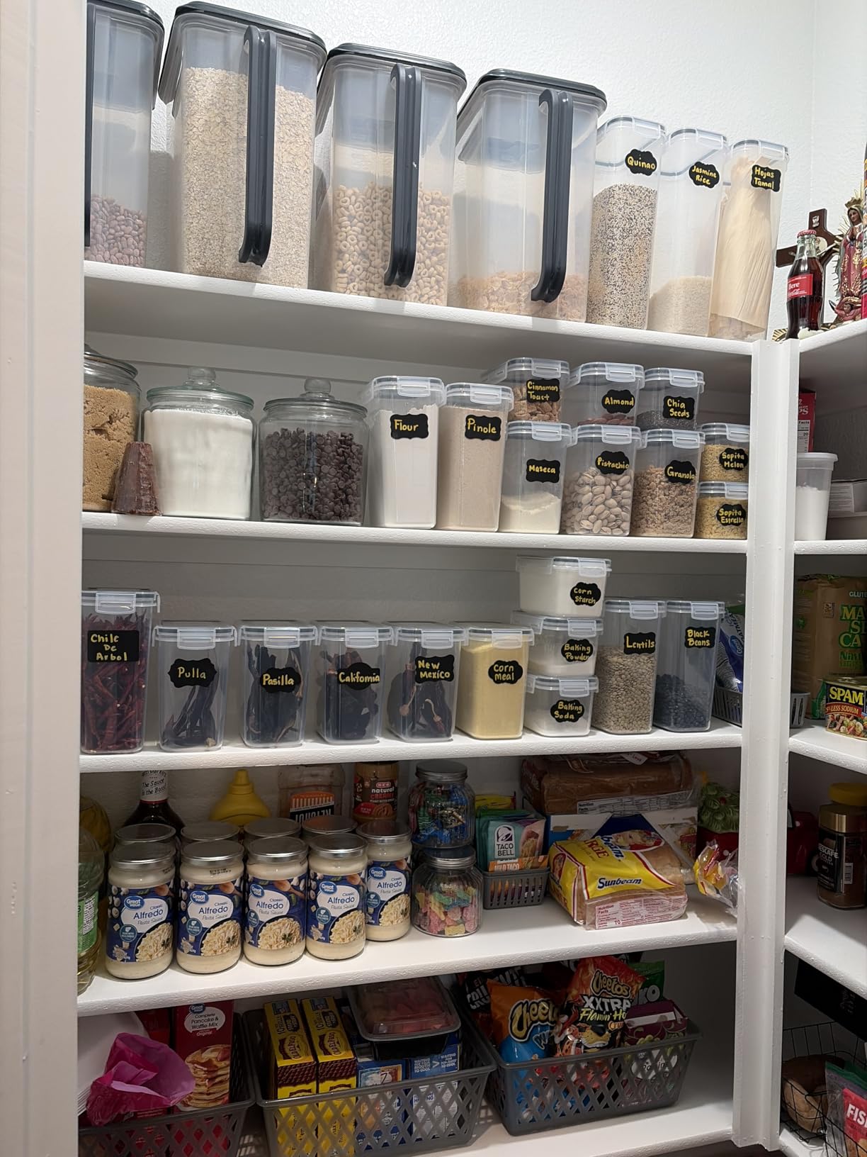 Airtight Food Storage Containers Set, 14 PCS Kitchen Storage Containers with Lids for Flour, Sugar and Cereal, Plastic Dry Food Canisters for Pantry Organization and Storage | BPA-Free customer photo 2