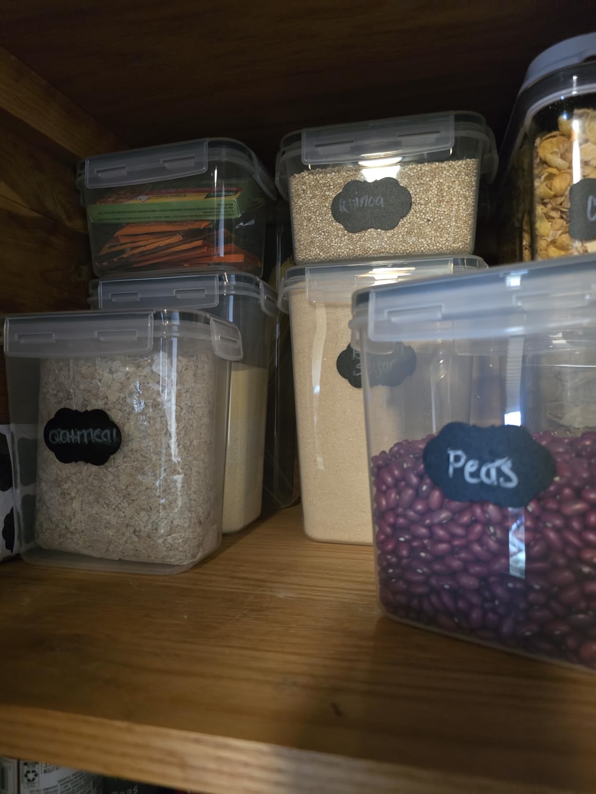 Airtight Food Storage Containers with Lids, 8 PCS | BPA-Free Kitchen Organizers with Lids, For Flour, Sugar & Cereal, Plastic Dry Food Canisters, Pantry Storage customer photo 1