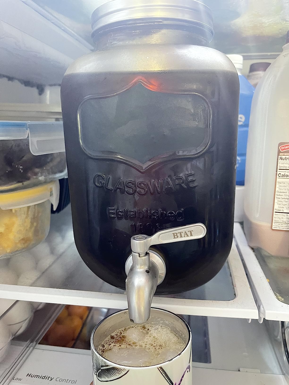 BTaT- 1 Gallon Cold Brew Coffee Maker, Thick Glass Pitcher customer photo 2