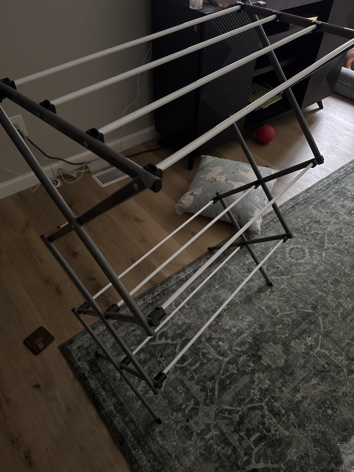 Honey-Can-Do 6-Tier Collapsible Steel Clothes Drying Rack, 24 ft, White customer photo 1