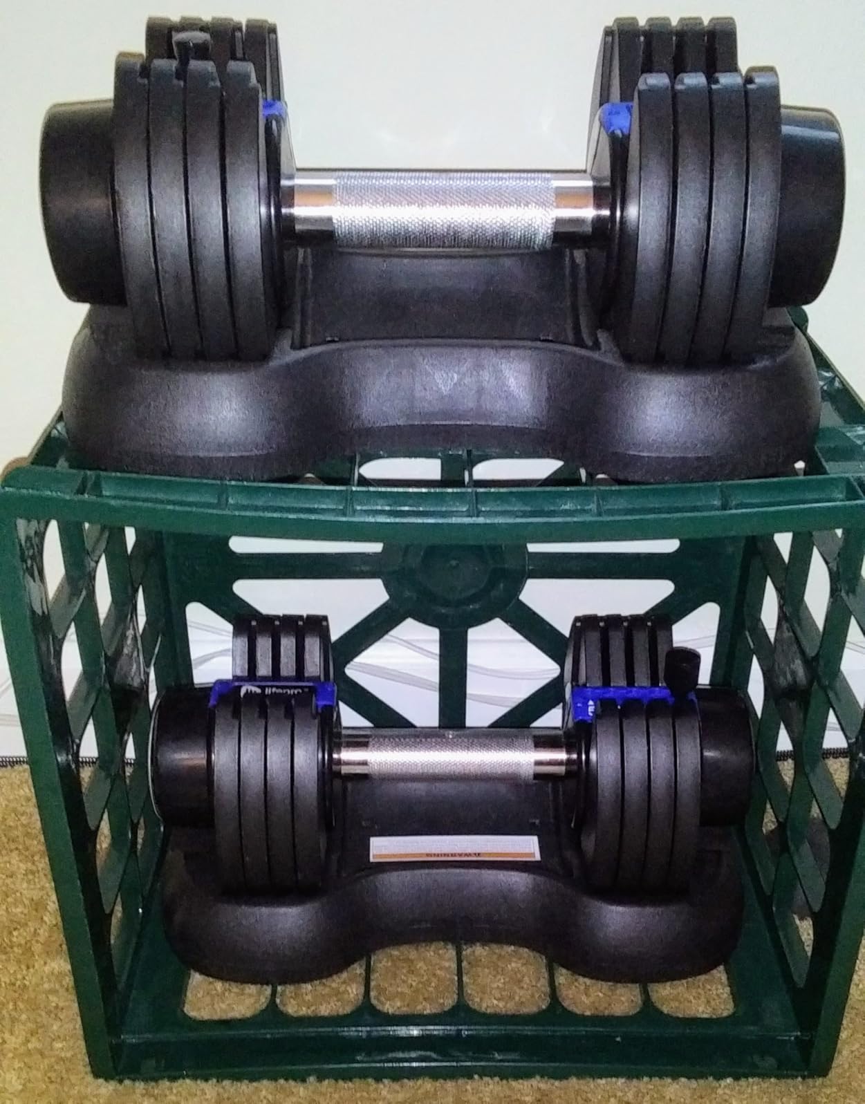Lifepro Adjustable Dumbbells & Weights for Home Gym, Quick-Adjust | Choose from 2-55 lb adjustable weights in single, pair, or 3-in-1 options for customizable home strength training. customer photo 1