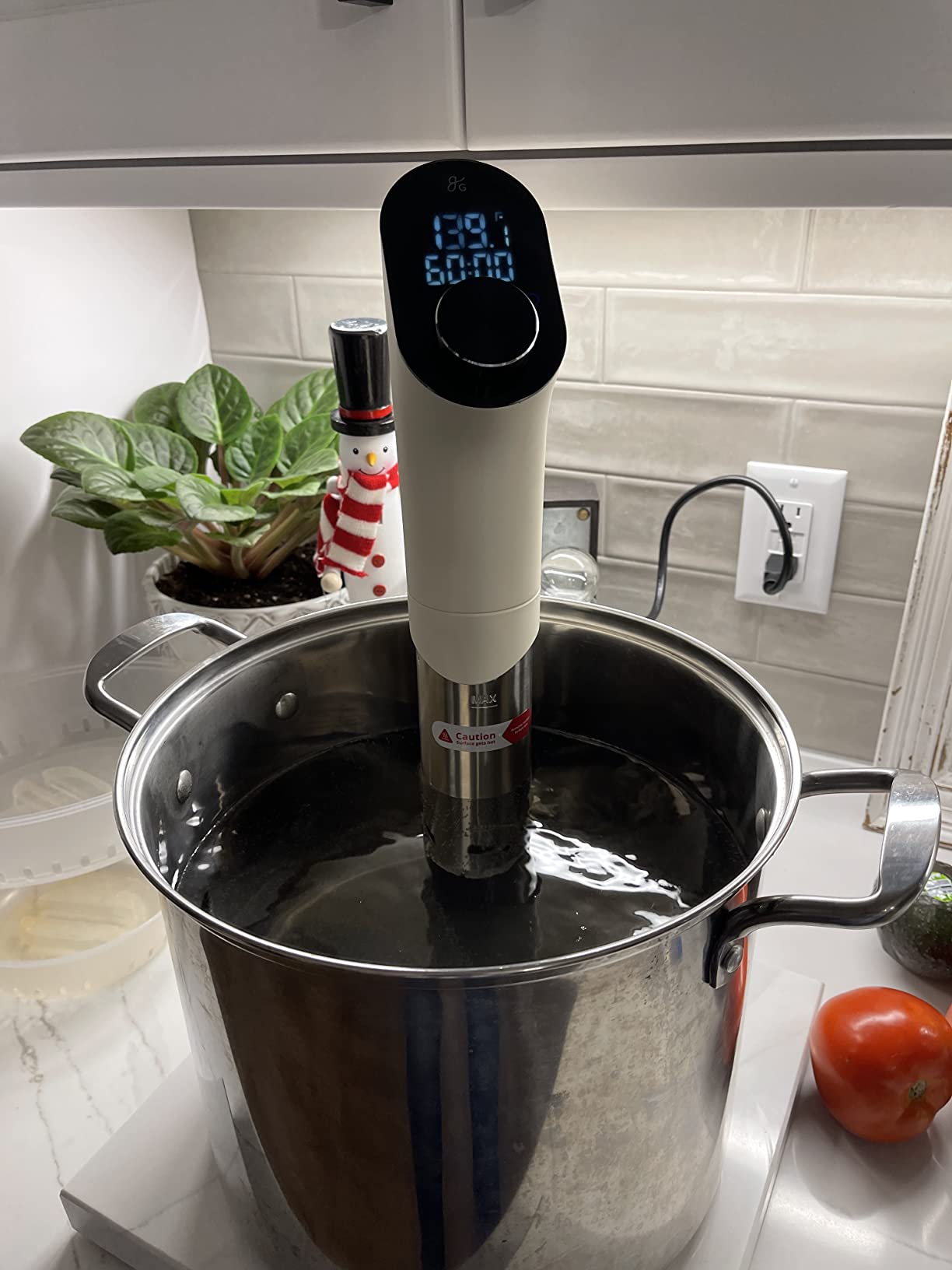 Greater Goods Sous Vide Cooker, 1100W, Quiet Brushless Immersion Circulator (Onyx Black) customer photo 1