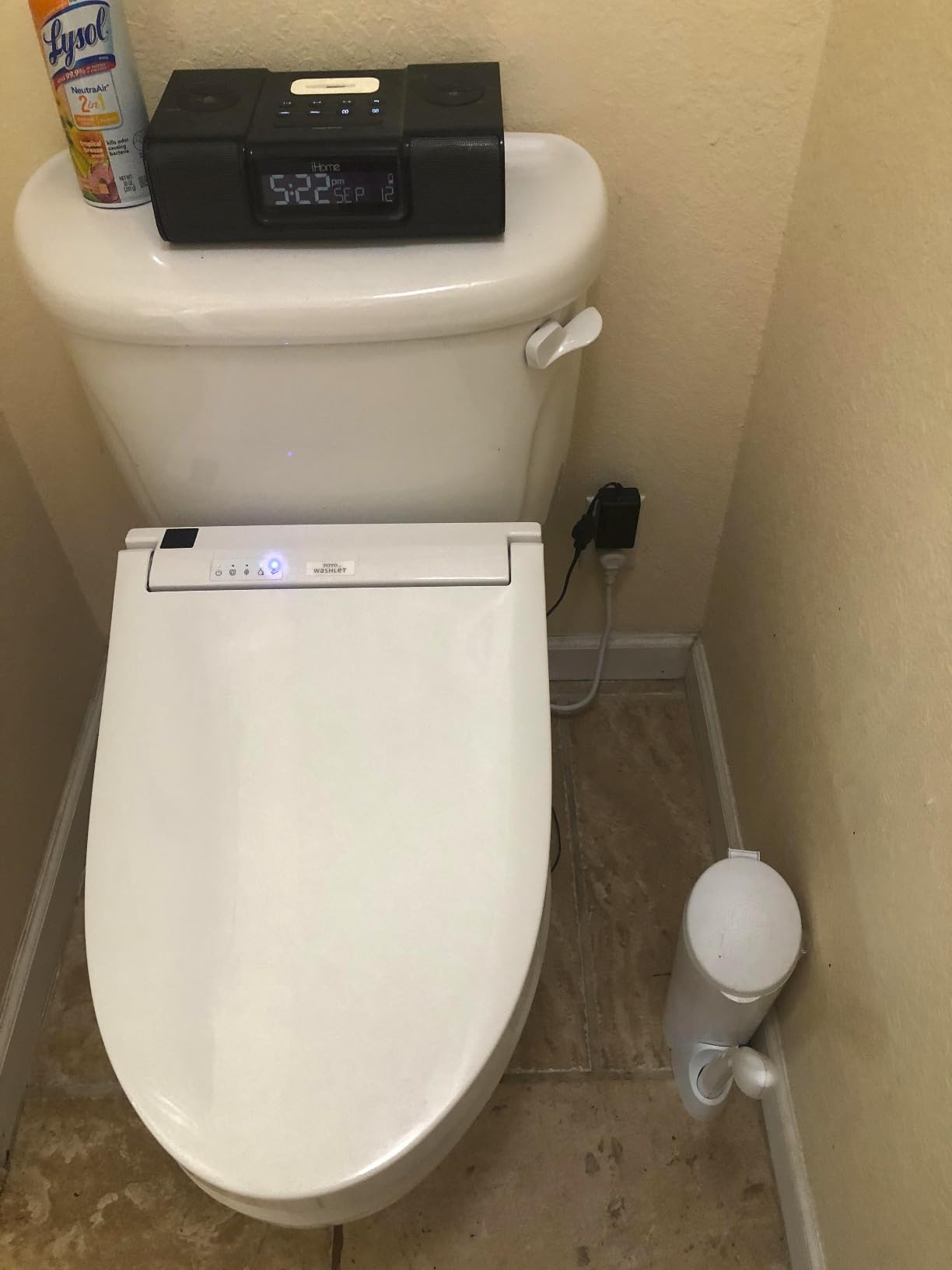 TOTO WASHLET C5 Electronic Bidet Toilet Seat with PREMIST and EWATER+ Wand Cleaning, Elongated, Cotton White - SW3084#01 customer photo 2