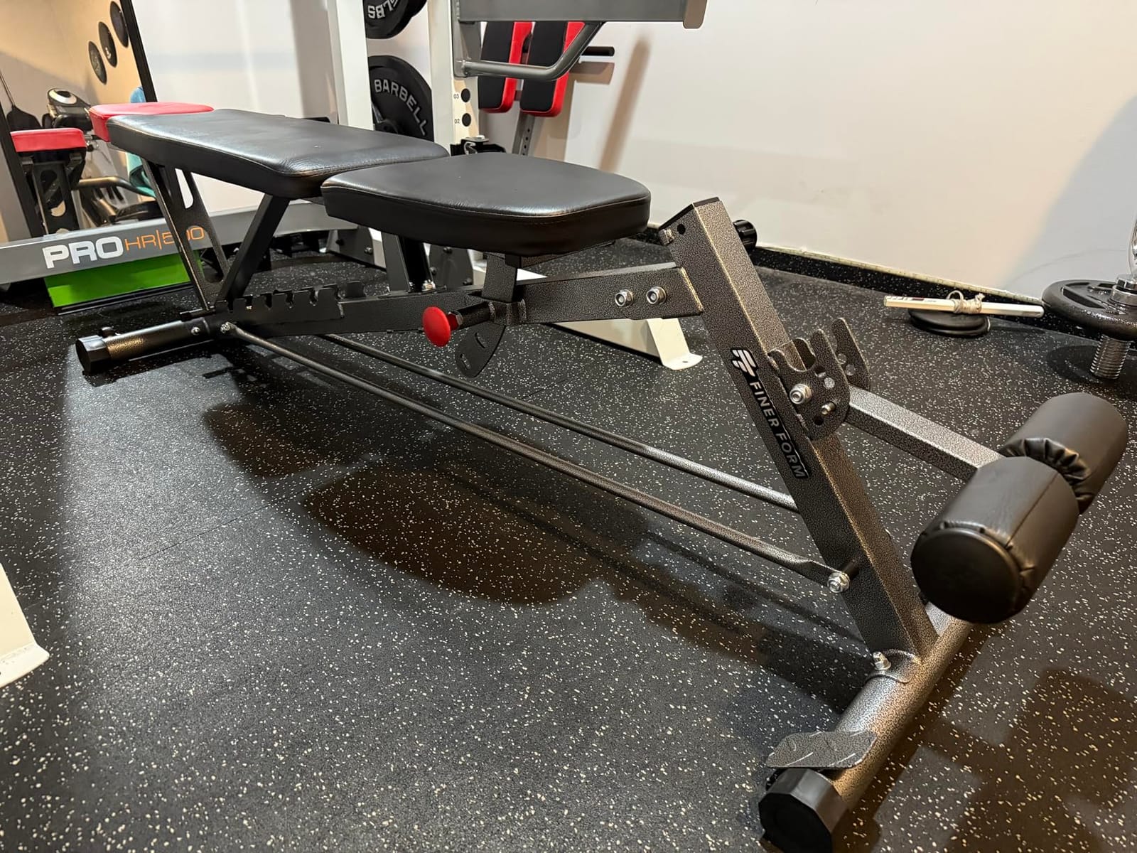 Finer Form Multi-Functional Adjustable FID Weight Bench and Roman Chair | 1,000 Lb Capacity, 23 Settings, Flat Incline Decline for Total Body Workouts, Transport Wheels, Exercise Chart Included customer photo 2
