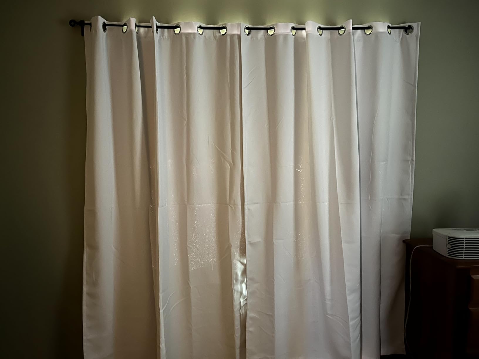 BGment White Blackout Curtains 63 Inch Long - 2 Panels | Black Out Curtains for Bedroom, Thermal Insulated, Grommet, Total Room Darkening, Window Drapes, 42 x 63 Inch customer photo 2
