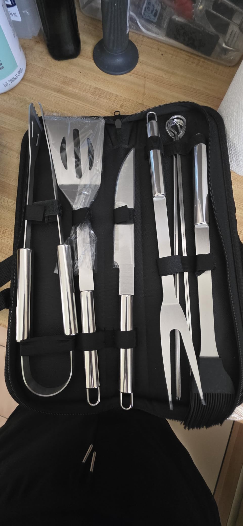 BBQ Utensil Set Stainless Steel Professional Barbecue Accessories | Grill Tool, With Bag, Easy to Carry customer photo 2