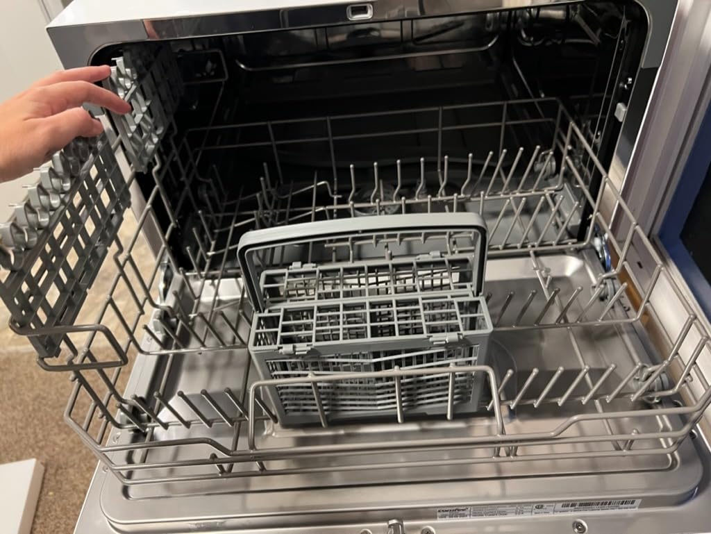 COMFEE' Countertop Dishwasher Portable, 6 Place Settings, Energy Star | 8 Washing Programs for RVs, Dorm& Apartment, Speed, Baby-Care, ECO & Glass, Quiet, White, Space-saving Design customer photo 1