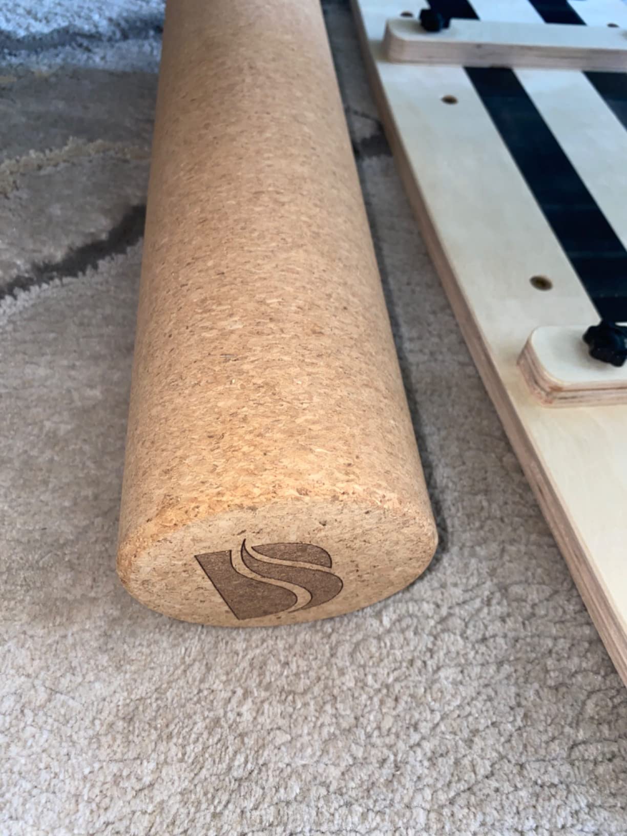 Balance Board Trainer, Wooden Balance Board with Adjustable Stoppers - 3 Different Distance Options - Balance Exercise Equipment for Fitness Work customer photo 1