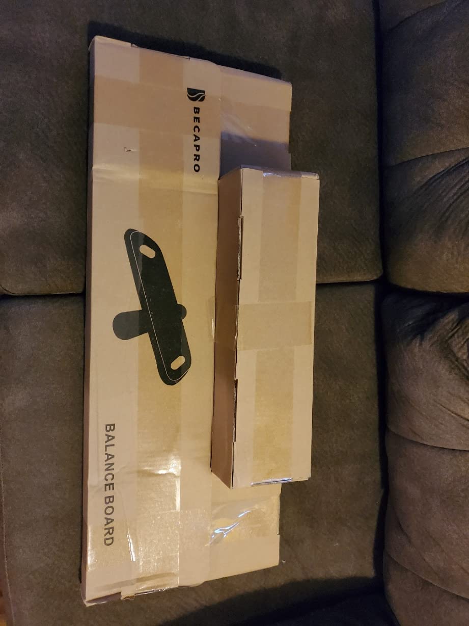 Balance Board Trainer, Wooden Balance Board with Adjustable Stoppers - 3 Different Distance Options - Balance Exercise Equipment for Fitness Work customer photo 2