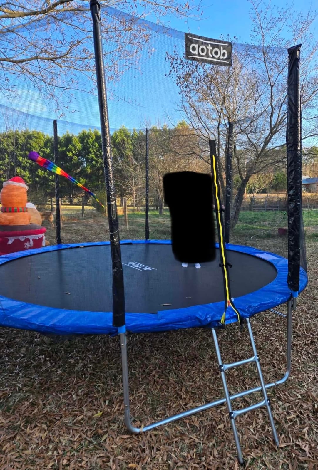 AOTOB Trampoline with Net for Kids Outdoor 8 10 12 14 15FT ASTM 400LBS | Combo Bounce Jump for Kids and Adults Backyard Gymnastics with Socks, Spring Pad, Waterproof Jump Mat, Enclosure & Ladder customer photo 1