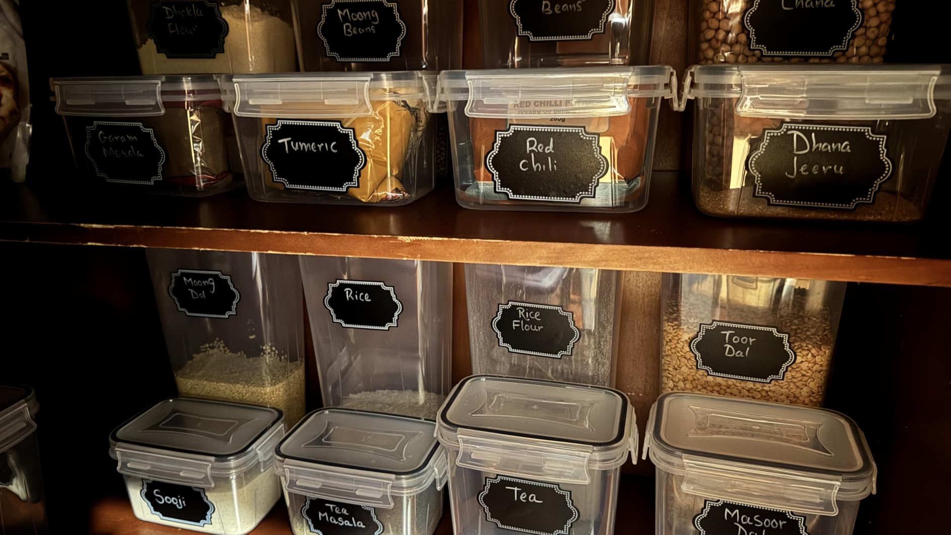 Vtopmart Airtight Food Storage Containers with Lids, 24 pcs, Black | For Cereal Pasta Snack Flour Sugar, BPA Free, Airtight Seal, Multiple Sizes, Dishwasher Safe (Not Lids), Includes 24 Labels customer photo 2