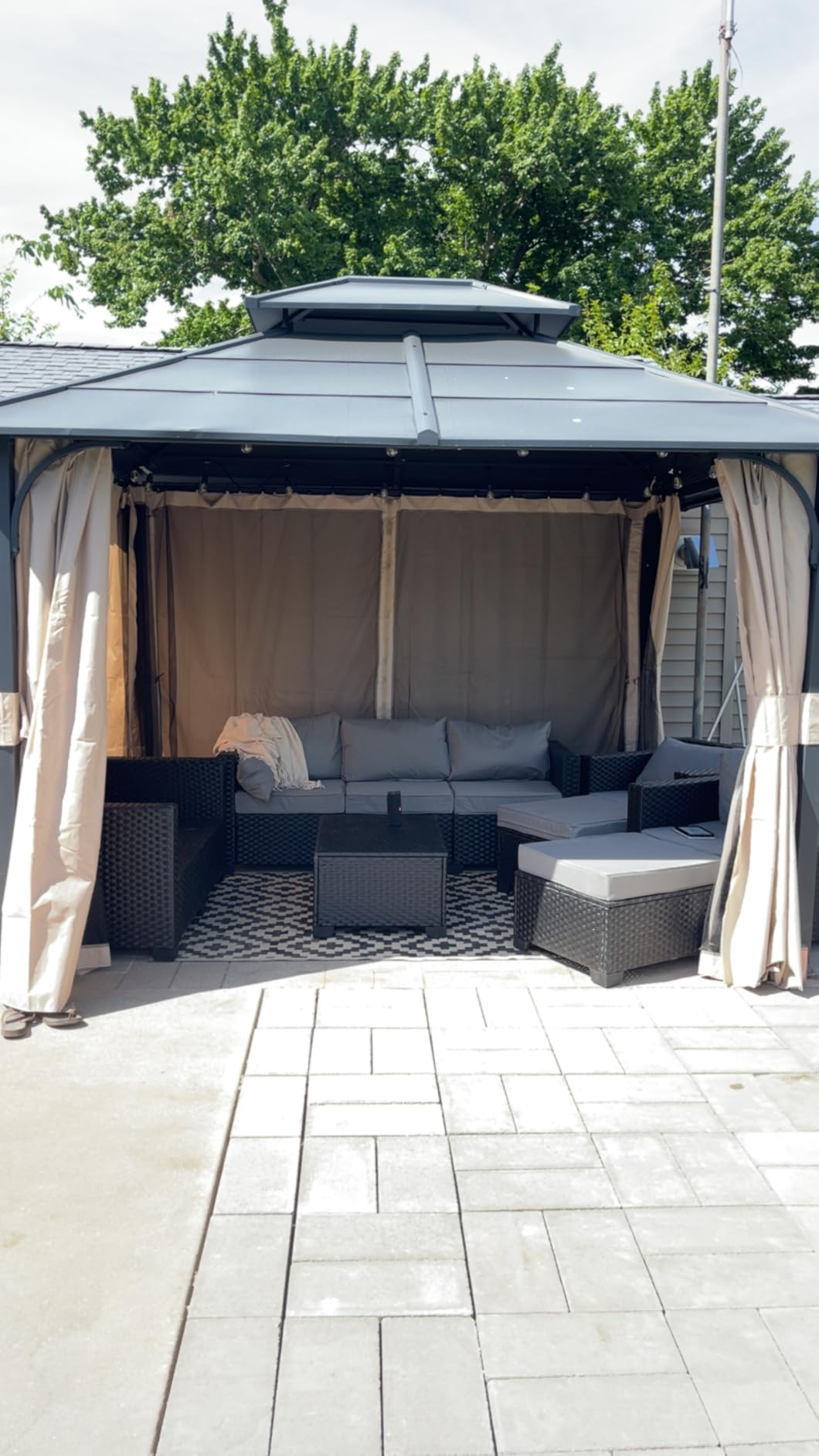 Rattaner Patio Furniture Sets 7 Pieces Outdoor Furniture Sectional Patio Couches Set with Storage Table customer photo 1