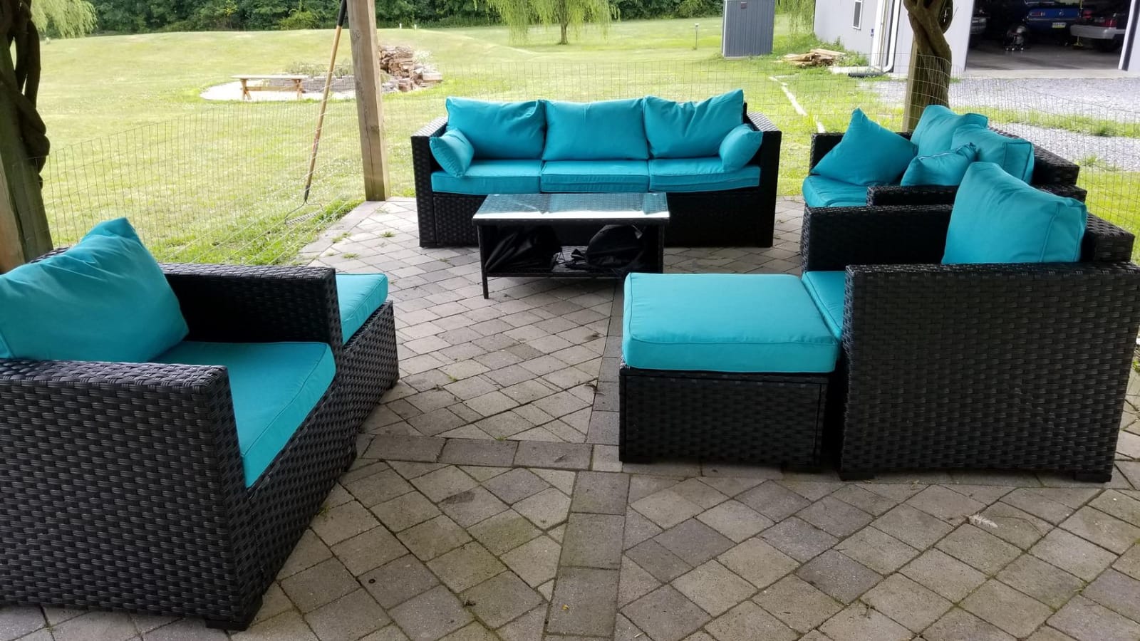 Rattaner Patio Furniture Sets 7 Pieces Outdoor Furniture Sectional Patio Couches Set with Storage Table customer photo 2