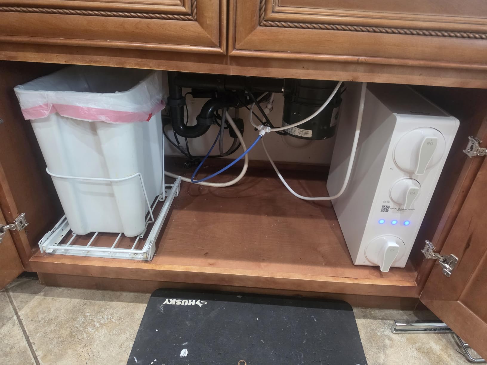 iSpring RO500AK Alkaline Reverse Osmosis System, NSF 58 Certified, 500 GPD | Under Sink Tankless RO Water Filter, Fill 8 oz in 10 s, 2:1 Low Drain Ratio, TDS PFAS Reduction, Auto Flush, Filter Reminder customer photo 2