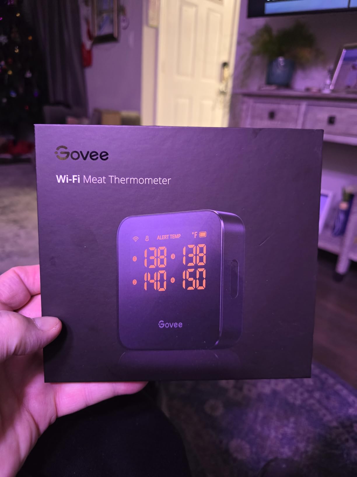 Govee WiFi Meat Thermometer Digital with 4 Probe, App Notification Alert | 2.4Ghz WiFi Unlimited Range, Smart Wireless Rechargeable Bluetooth Meat Thermometer customer photo 1