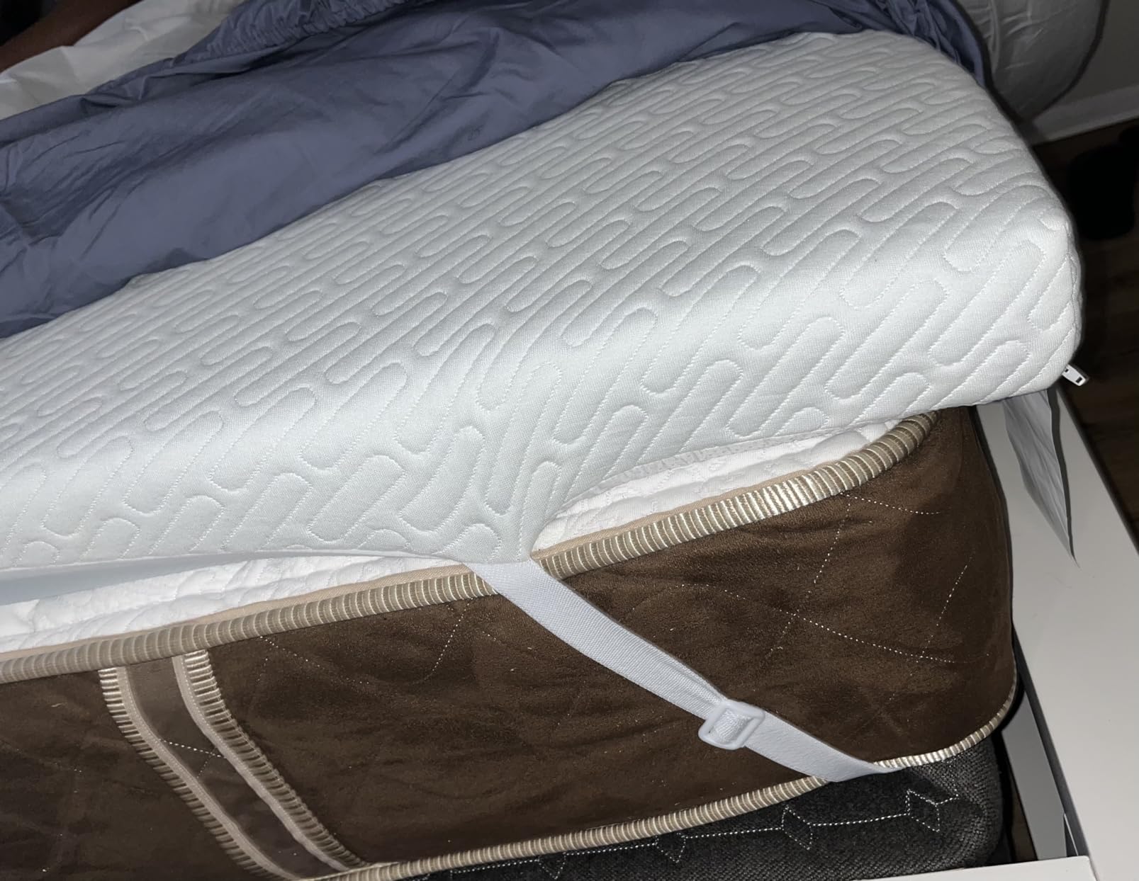 VALUXE 3 Inch Gel Memory Foam Mattress Topper Twin XL Size High Density Cooling Pad Pressure Relief Bed Topper (with Removable & Washable Bamboo Cover) customer photo 1