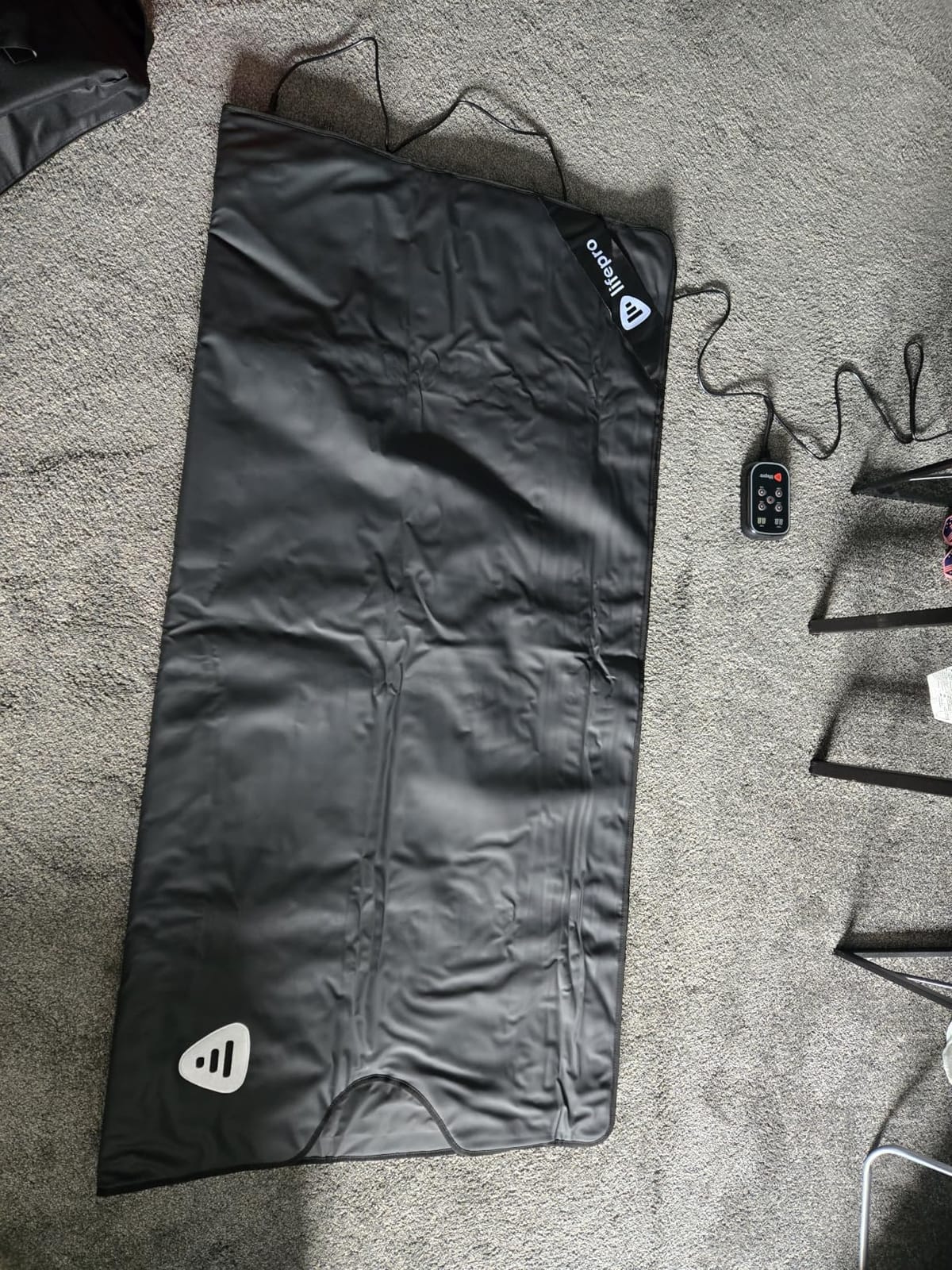 Lifepro RejuvaWrap Infrared Sauna Blanket with Low EMF and 9 Temp Levels | Features carbon fiber heating with detox wraps, waterproof interior, and storage carry bag for home wellness customer photo 1