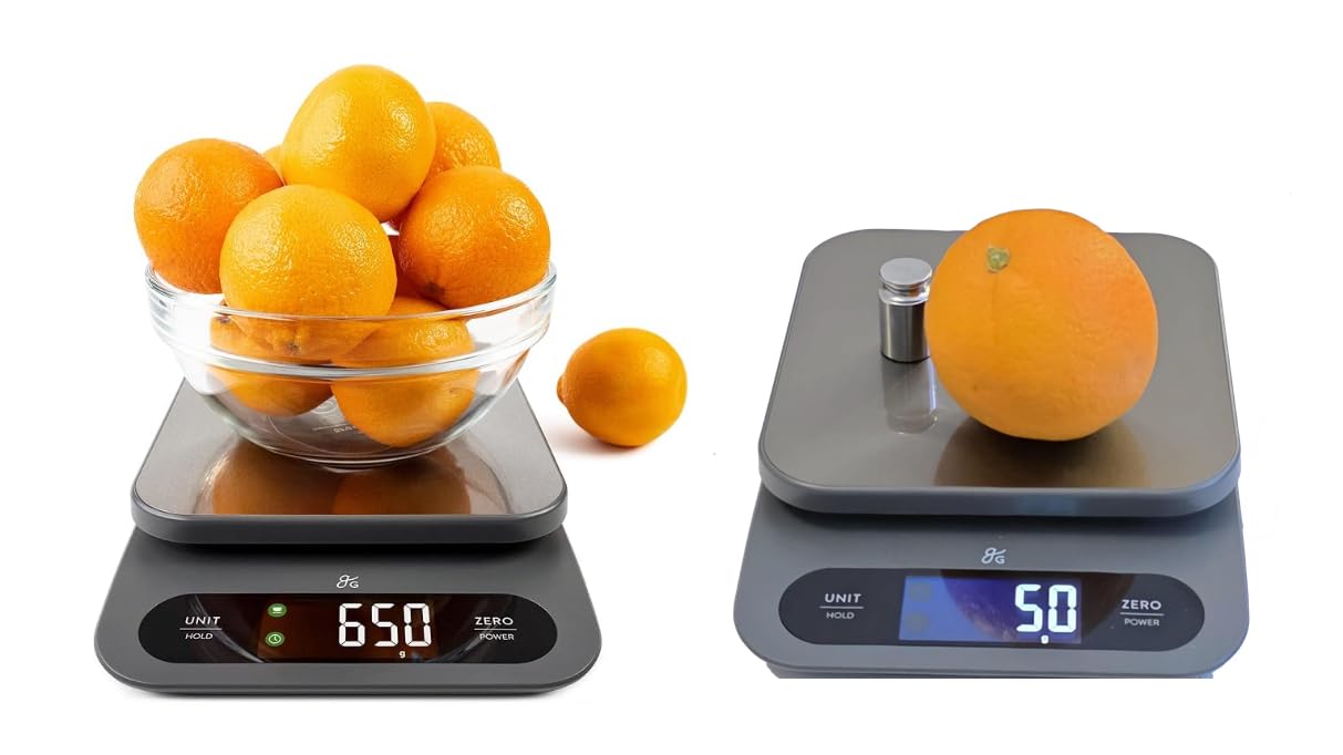 Digital Food Scale for Kitchen & Baking, 22lb High Capacity | Stainless Steel Platform, Hi-Def LCD, 1g Precision, Tare customer photo 2