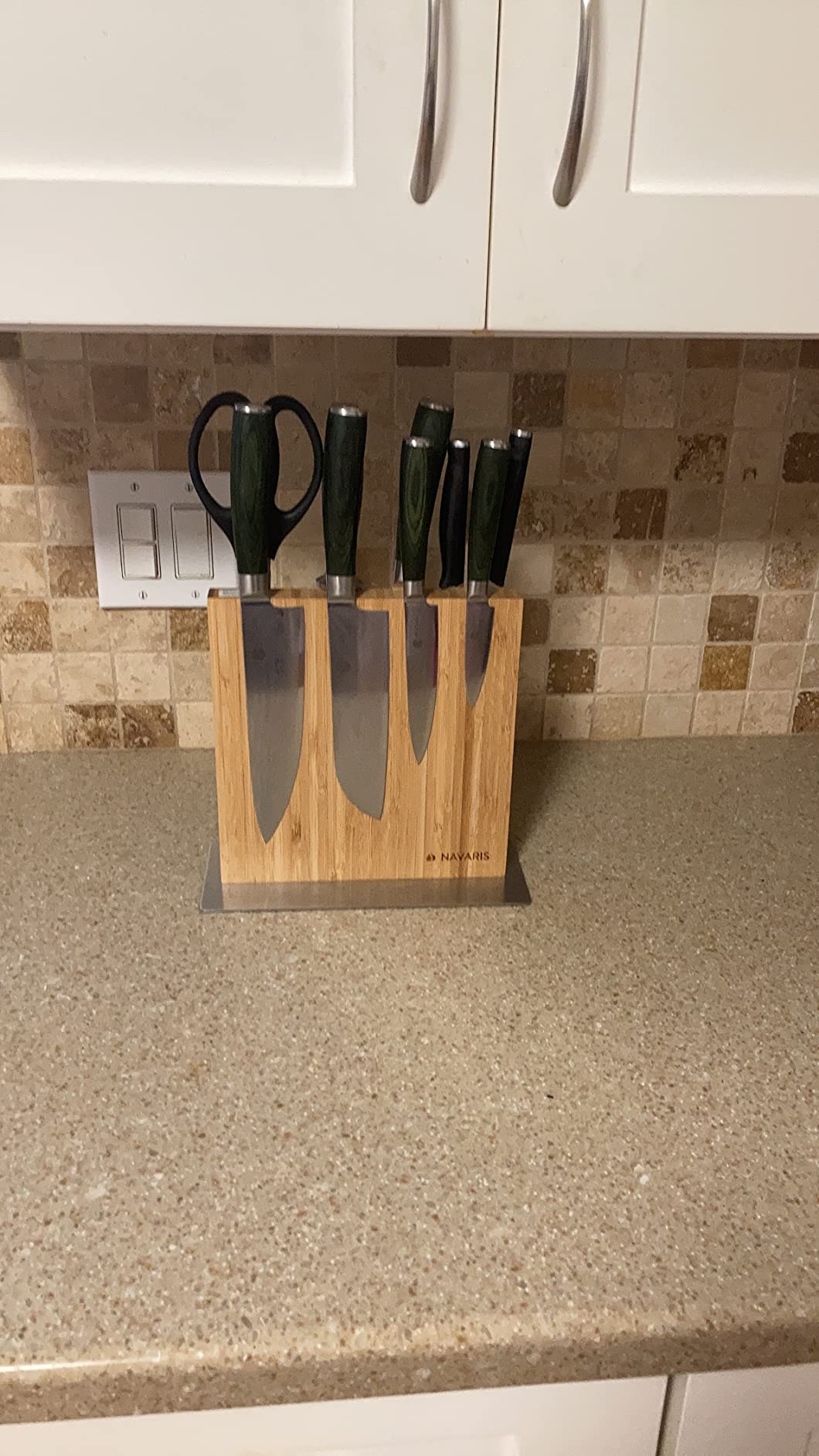 HexClad Green 6 Piece Japanese Damascus Stainless Steel Blade Essential Knife Set, Full Tang Construction, Pakkawood Handle customer photo 2