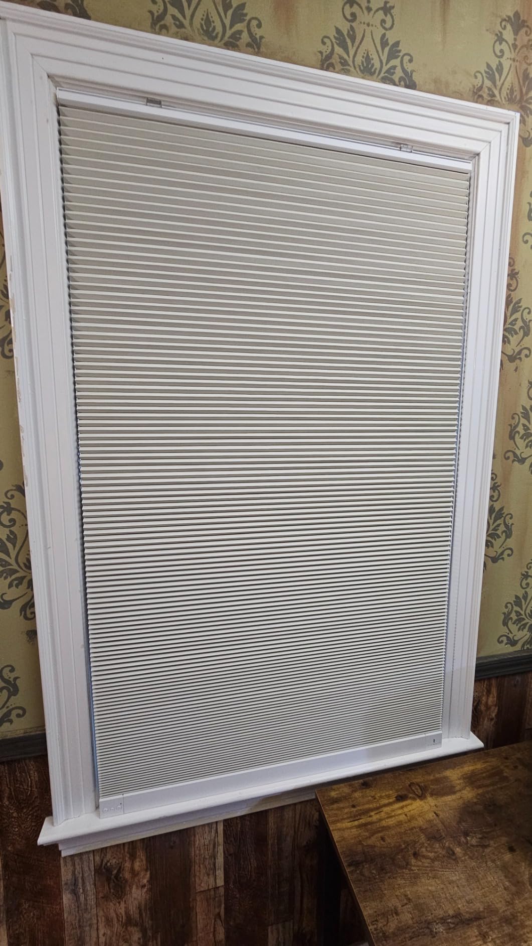 THIRDREALITY ZigBee Smart Blind, Motorized Blackout Window Shades with Remote, Cordless Honeycomb Blinds, Automatic Height Setting, AA Batteries Powered, 23