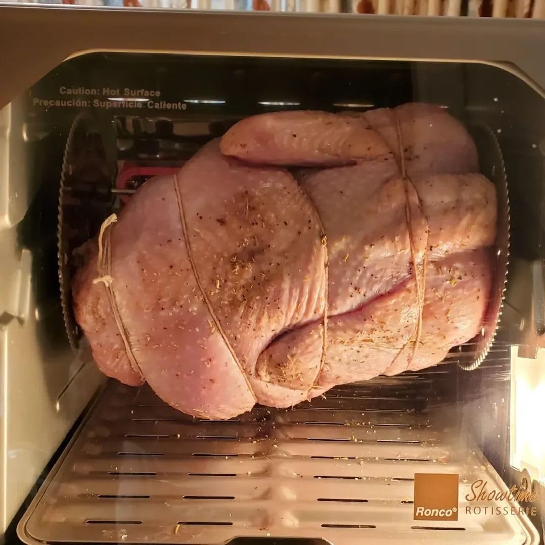 Ronco 5000 Platinum Digital Countertop Rotisserie Oven, 12-lb Capacity | Rotisserie chicken cooks perfectly, 3 functions - rotisserie, sear, no-heat rotation; basket included; auto shutoff customer photo 2