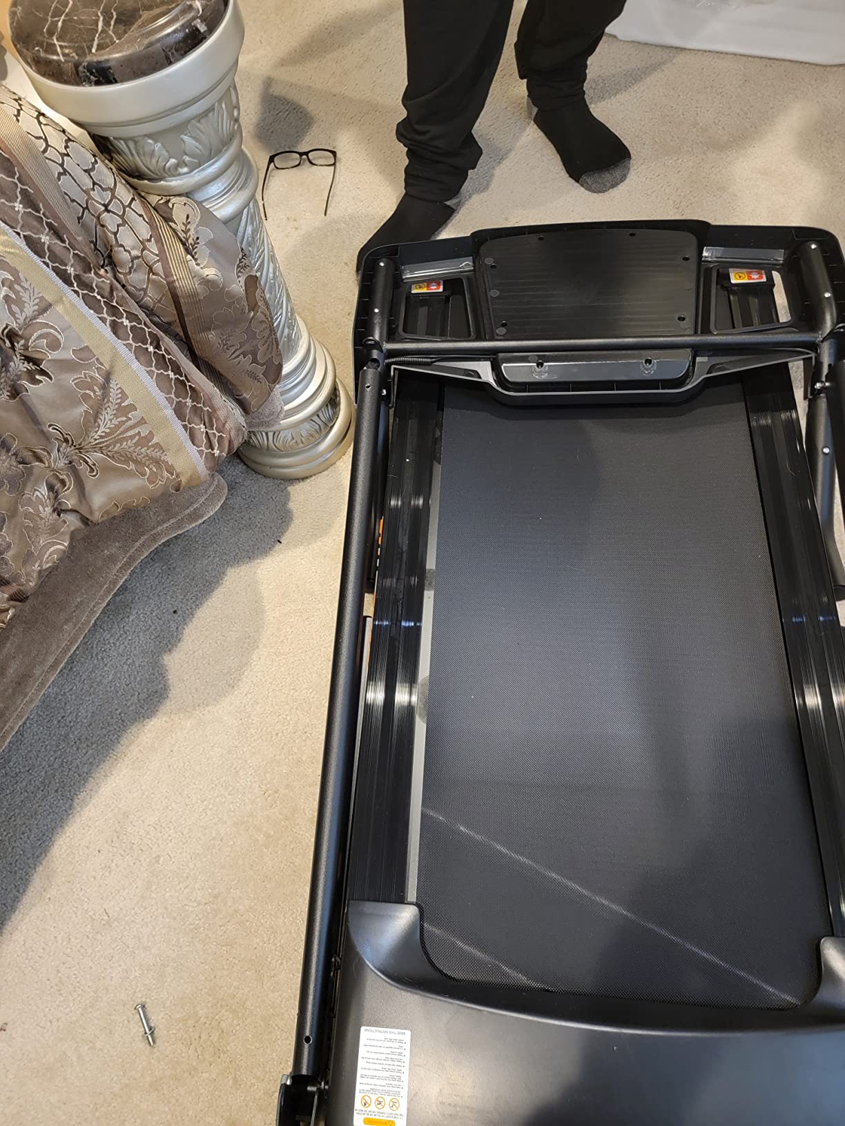 UREVO Strol 2E Pro Smart Walking Pad Treadmill with APP, 12% Incline, Compact Walking Pad with Safety Handle, Plug & Play, Desk Treadmill with LED Display, Walking & Running for Home Office customer photo 1